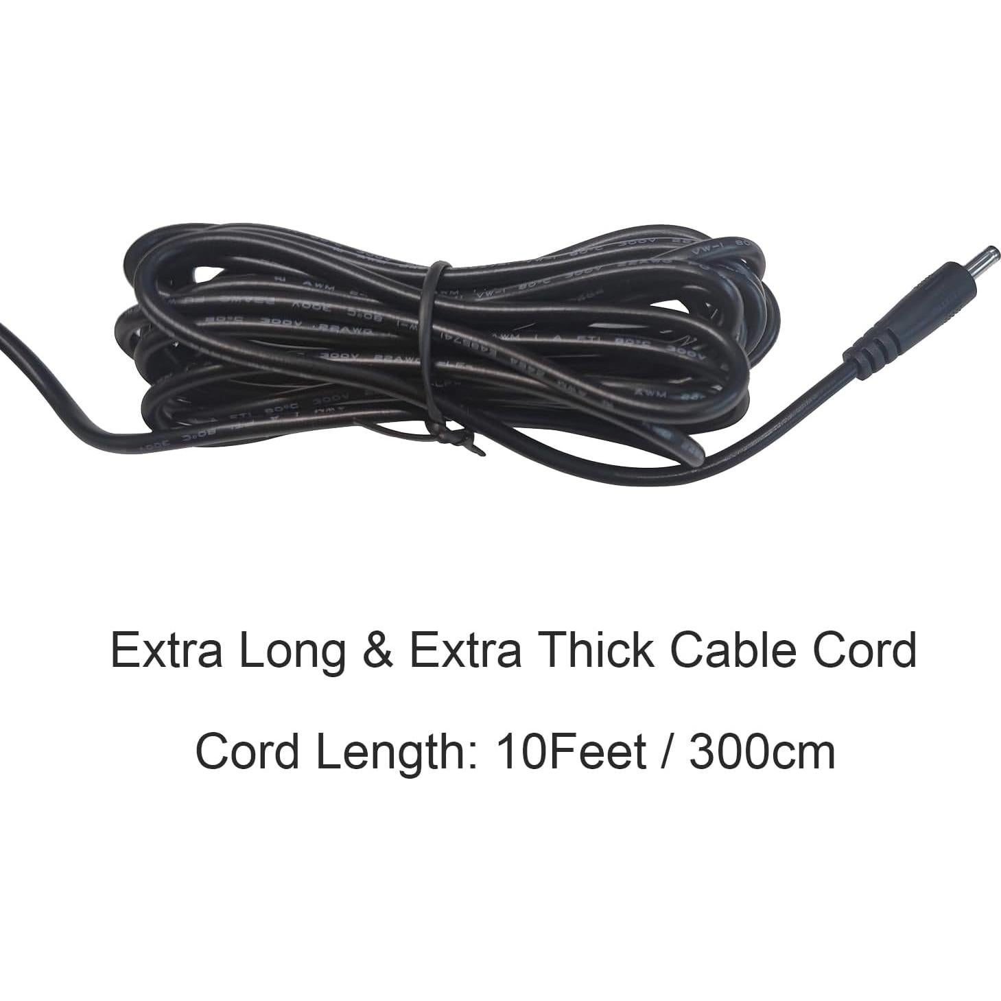 Adaptador de Corriente 12V 1A UL Genérico con Cable 3.05m