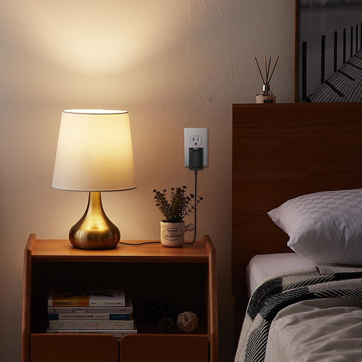 Adaptador de corriente CA ajustable Lenink 2-4 AA 3V-6V Negro