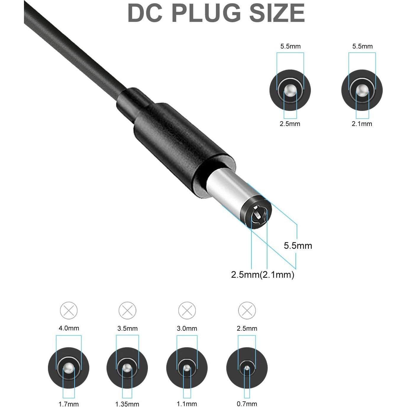 Adaptador de Corriente Lantisri 9V 2A con 8 Conectores DC