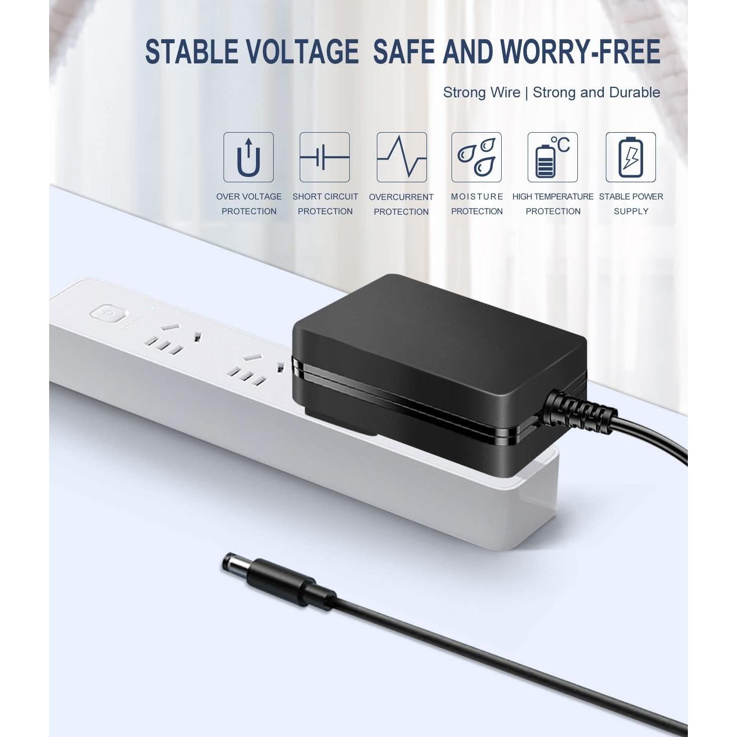 Adaptador de Corriente Lantisri 9V 2A con 8 Conectores DC