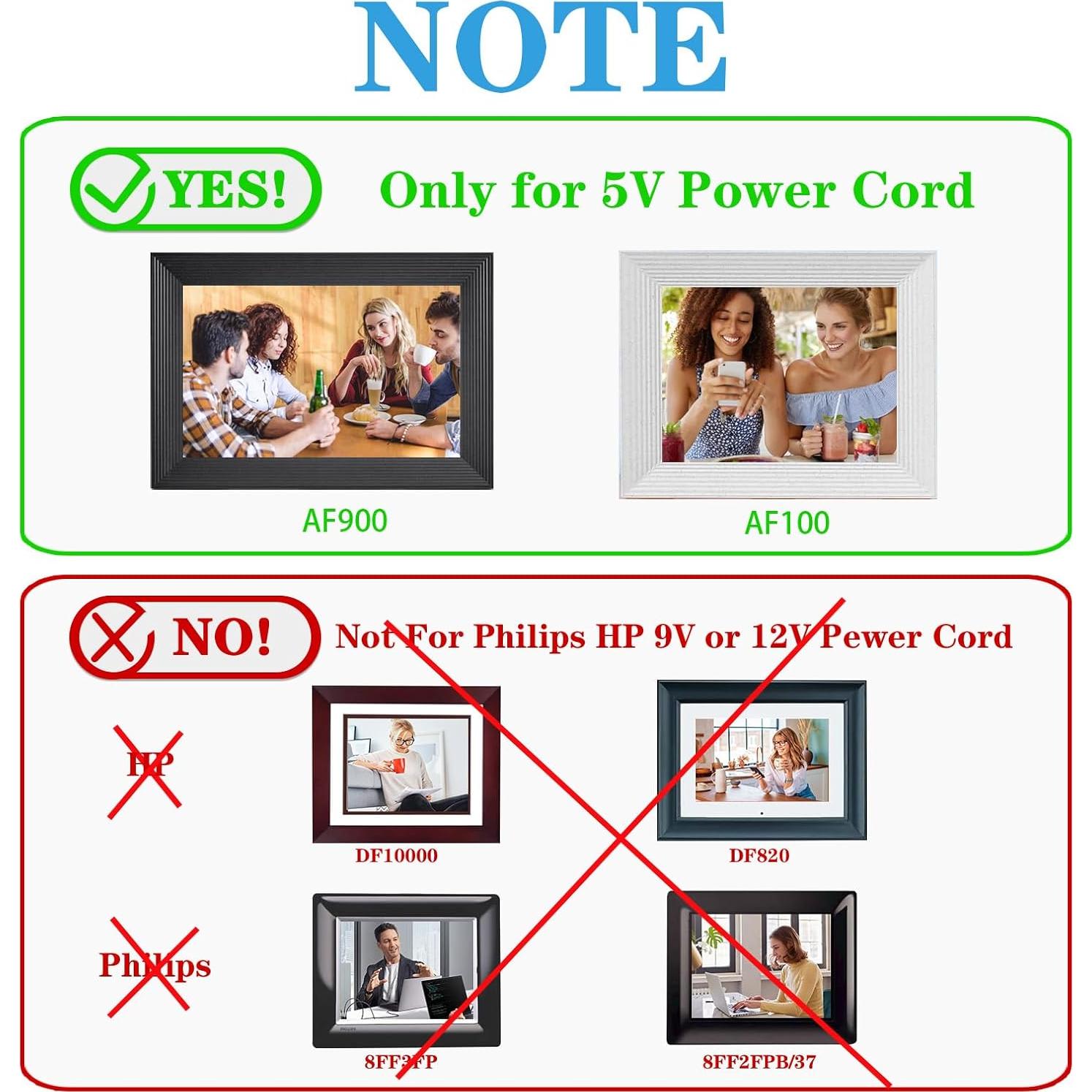 Cable de Alimentación 5V 2A CSDWELL para Aura Carver AF900 AF100