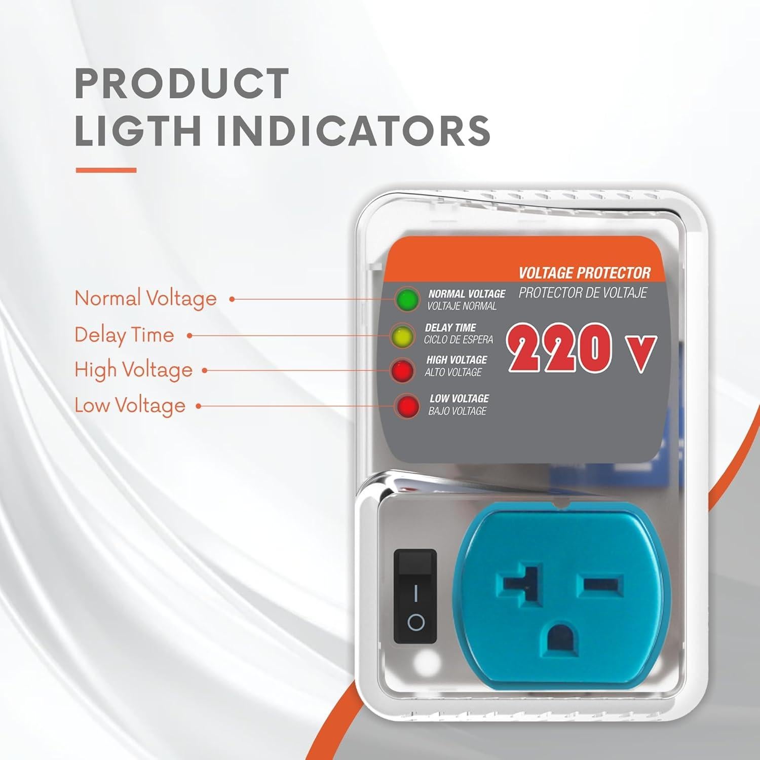 Protector Sobretensiones 20A GIDEON 220V 4400W Ajustable