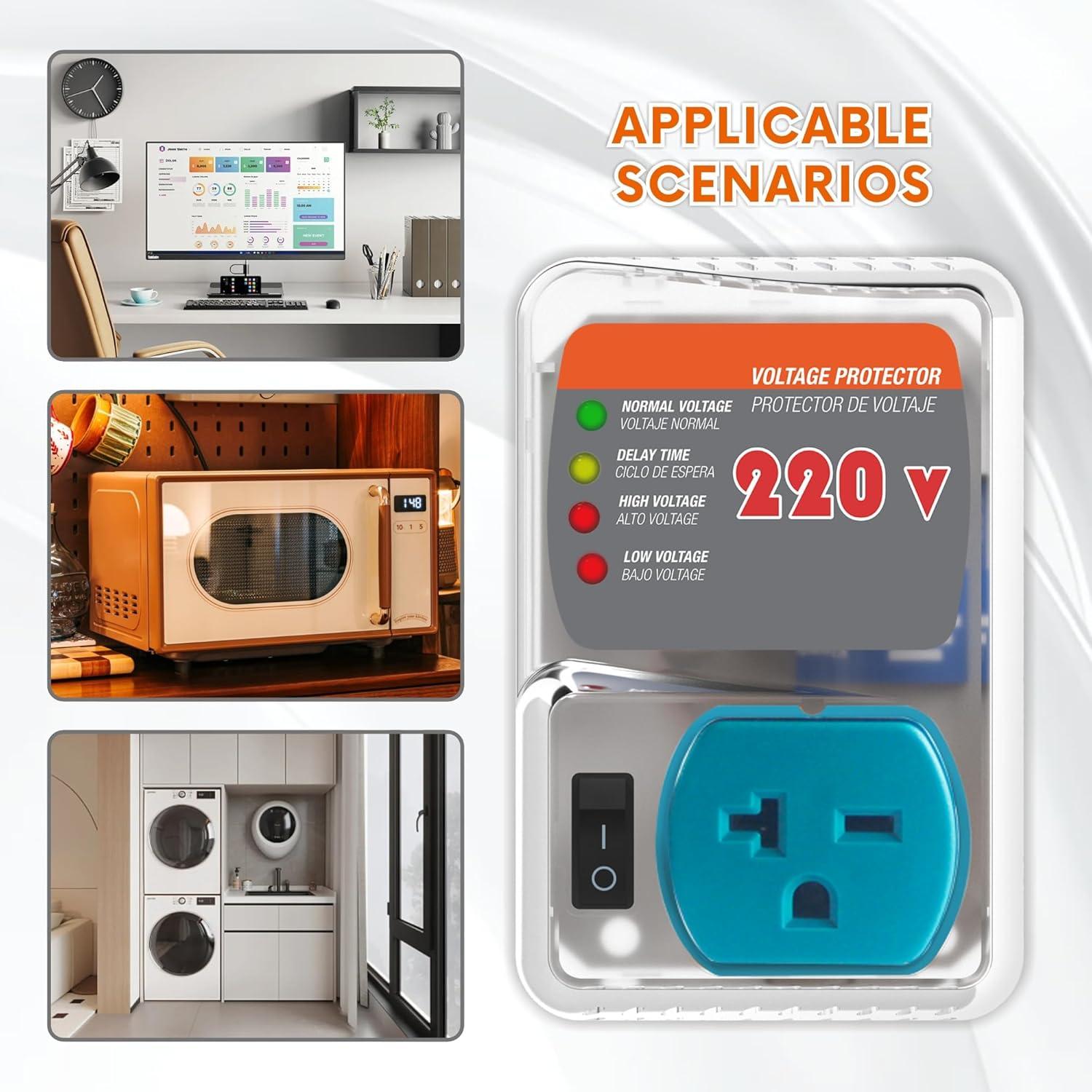 Protector Sobretensiones 20A GIDEON 220V 4400W Ajustable