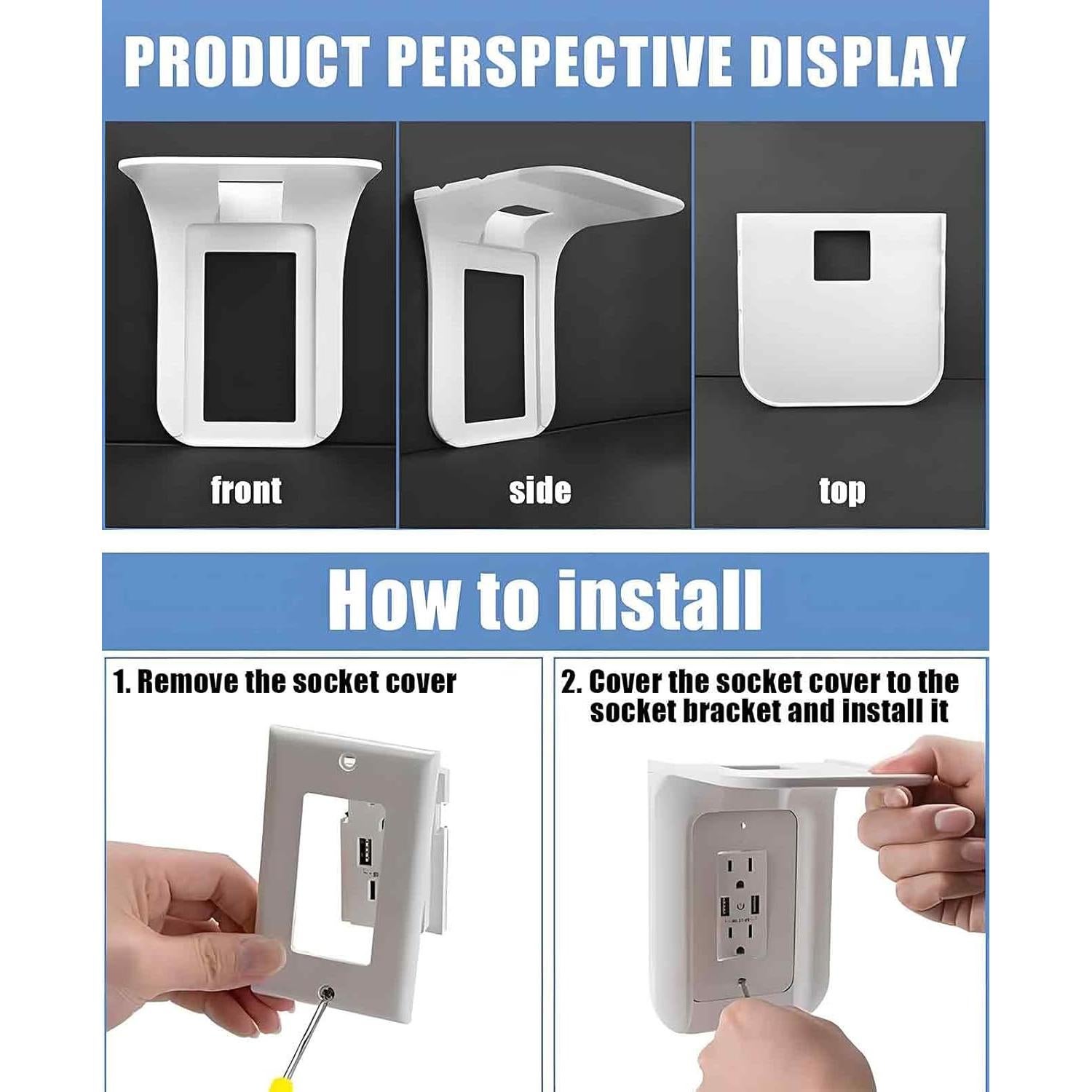 Estante de Enchufe Gaahkai SL064 - 3 Paquetes, 17x15 cm