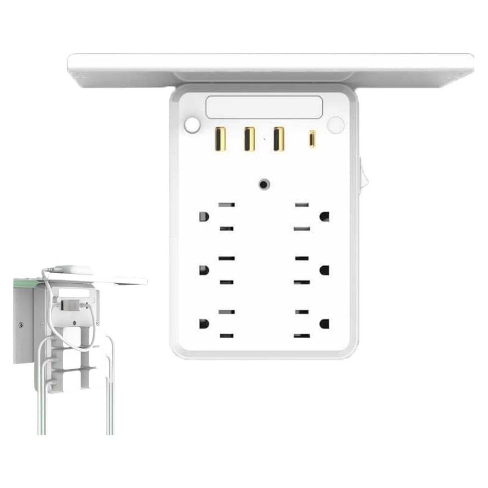 Extensor de Enchufe de Pared Eiusrr 9 en 1 con Estante 19.81 cm
