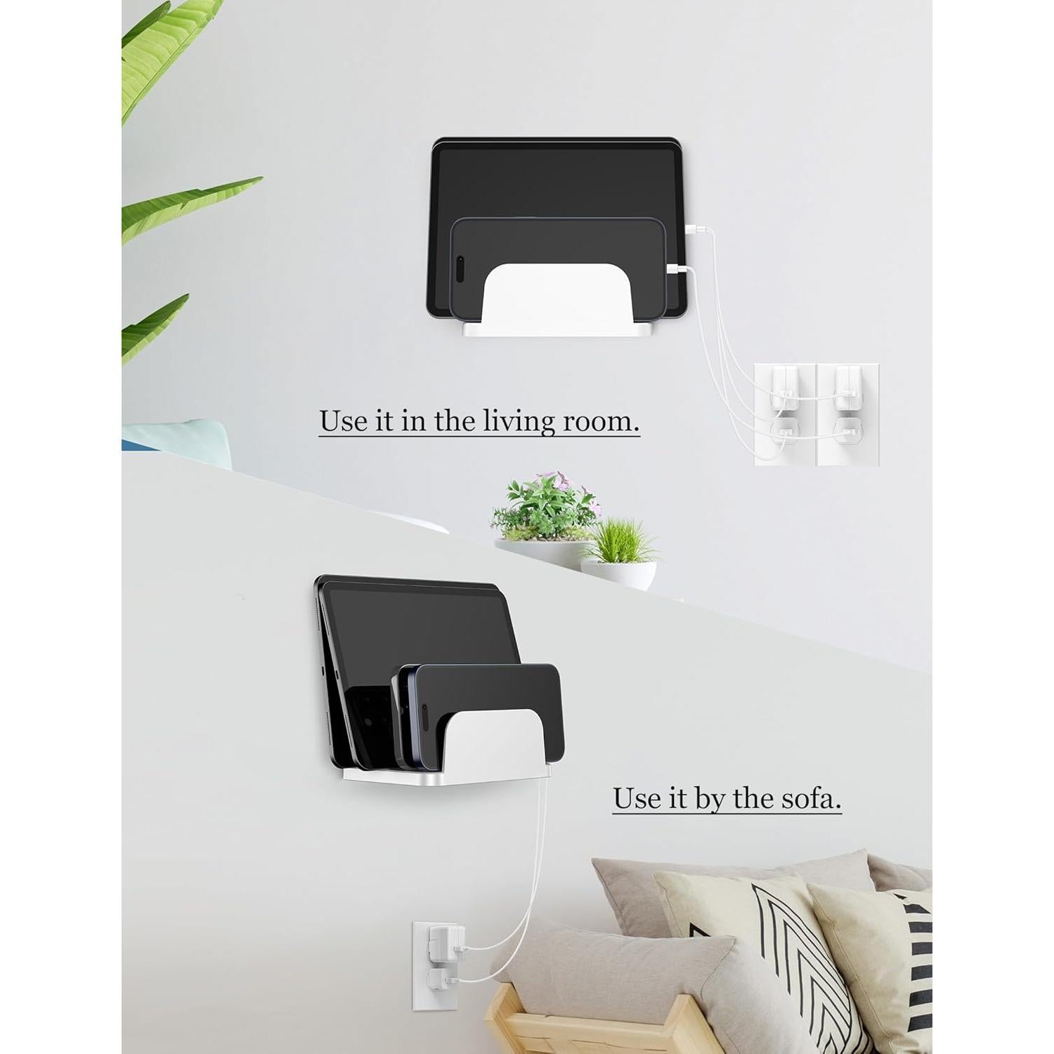 Soporte de Pared para Smartphones y Tablets NOTMBESTM 4 Ranuras