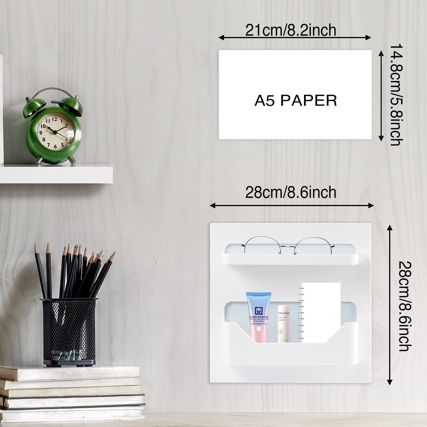 Estante LALASTAR para Mesita de Noche Adhesivo 22x22cm