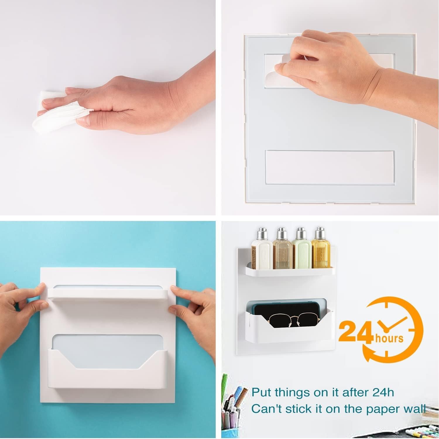 Estante LALASTAR para Mesita de Noche Adhesivo 22x22cm