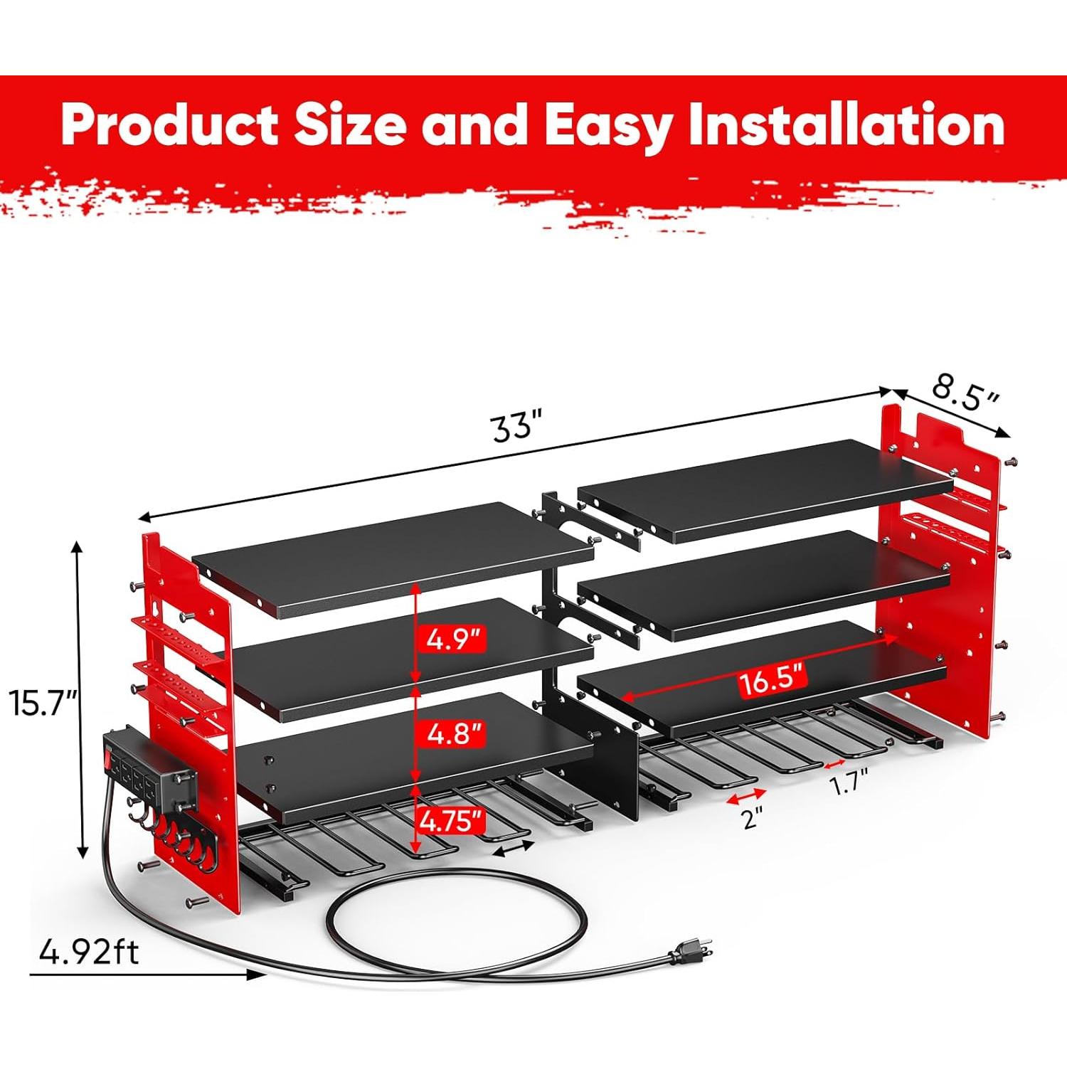 Organizador de Herramientas POKIPO Grande con Estación de Carga