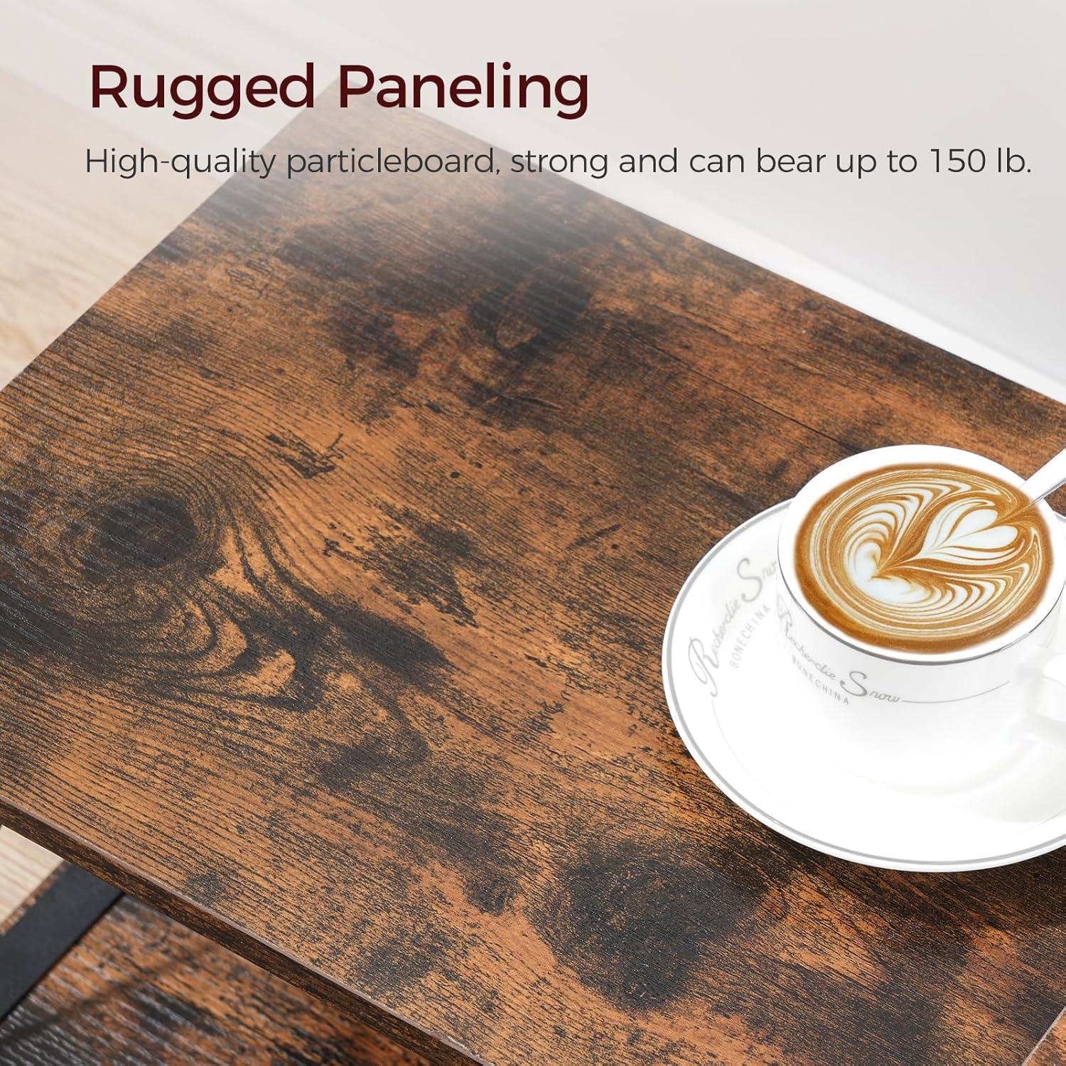 Soporte de TV Flotante MAHANCRIS Marrón Rústico 111 cm