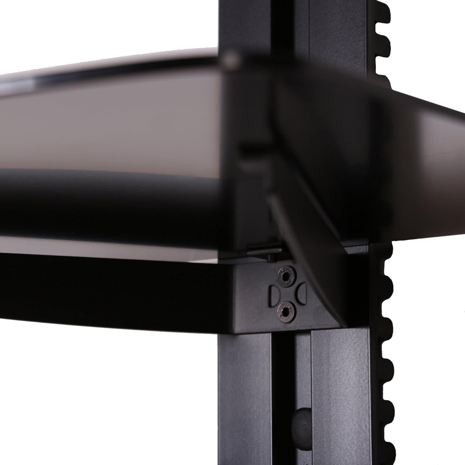 Estante Flotante FITUEYES de 2 Niveles para TV Negro