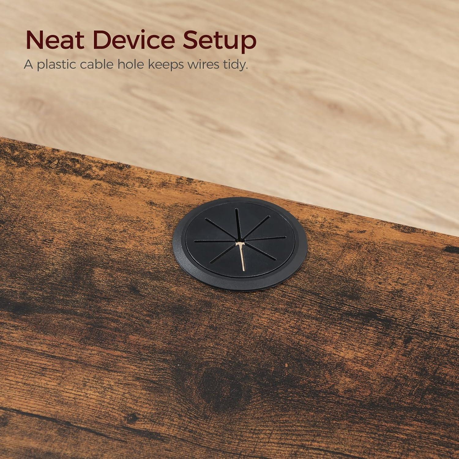 Soporte de TV Flotante MAHANCRIS Marrón Rústico 115x27.9x23.1cm