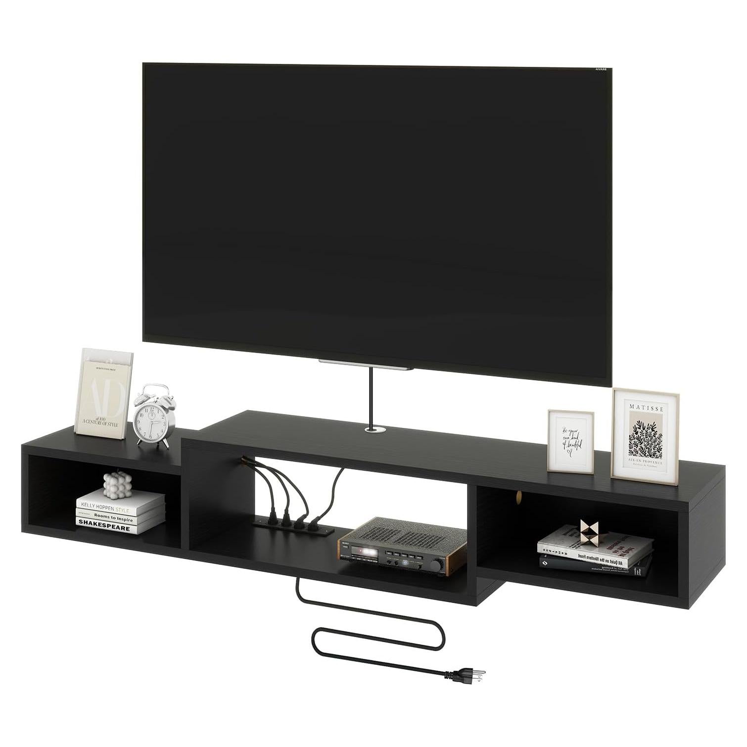 Soporte de TV Flotante IBUYKE WST007B 149.86 cm Negro