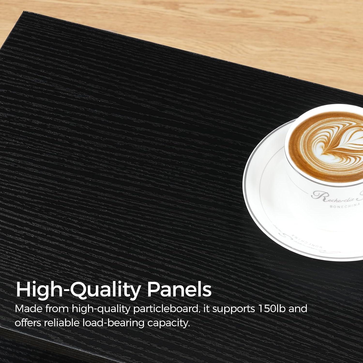 Soporte de TV Flotante MAHANCRIS 158.8x27.9x24.9cm Negro