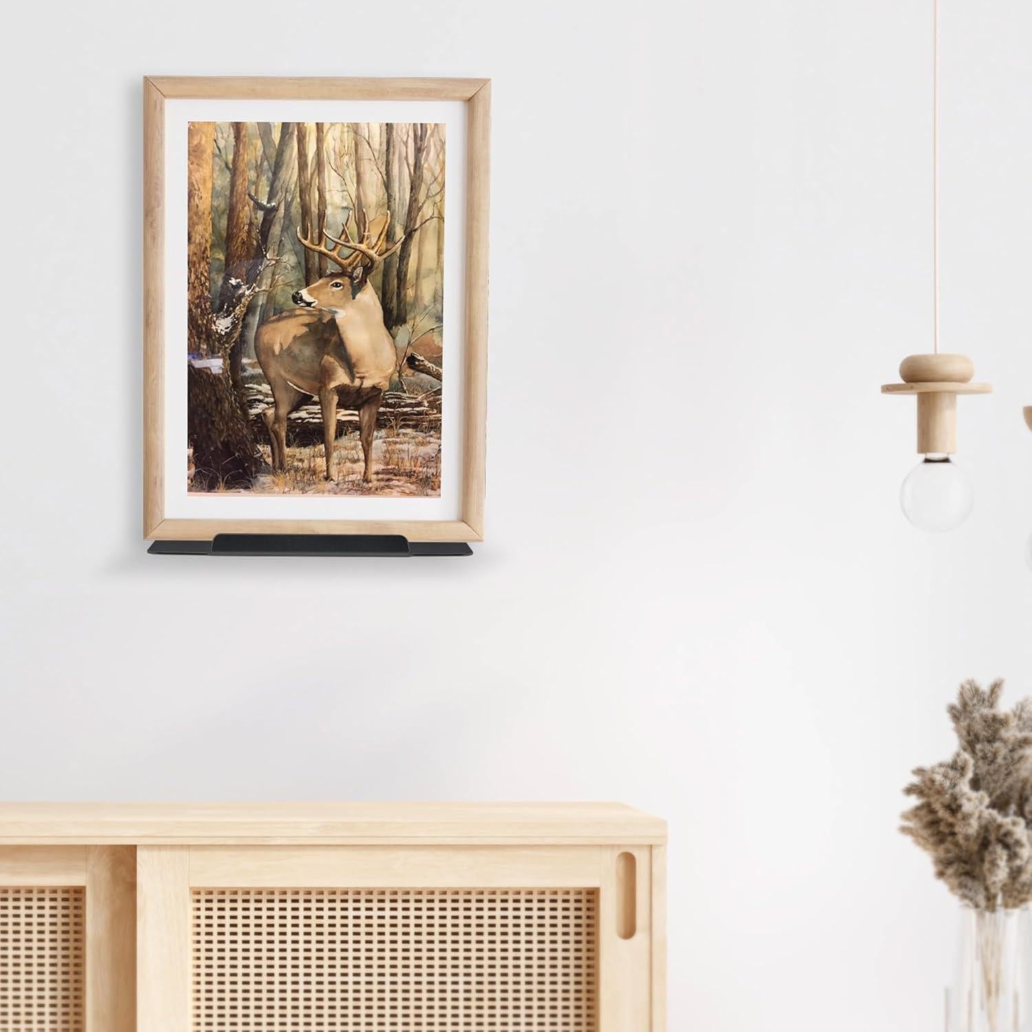 Estante de Pared Flotante Blingwider 20.32cm Negro Moderno