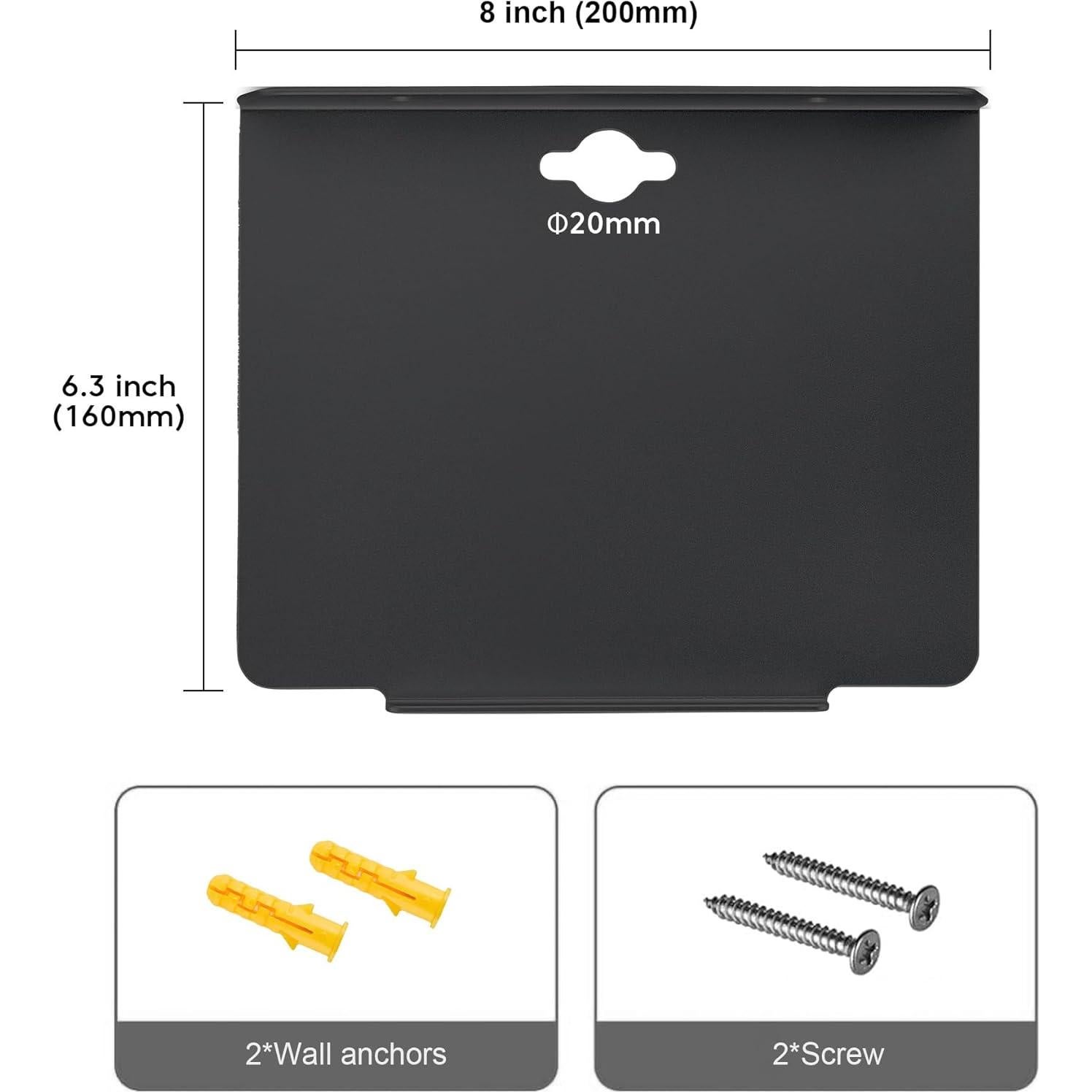 Estante de Pared Flotante Blingwider 20.32cm Negro Moderno