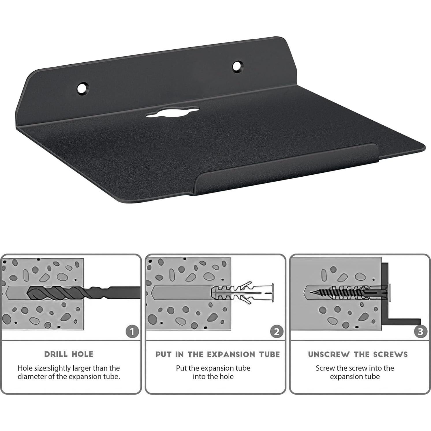 Estante de Pared Flotante Blingwider 20.32cm Negro Moderno