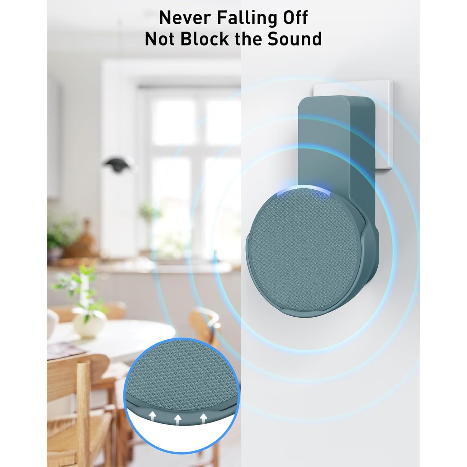 Soporte de Pared Maxonar Pop Verde - Sin Taladros, Oculta Cable