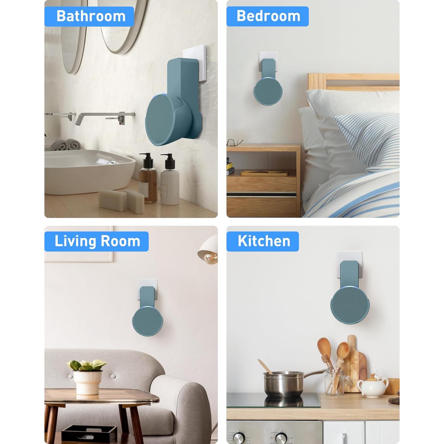 Soporte de Pared Maxonar Pop Verde - Sin Taladros, Oculta Cable