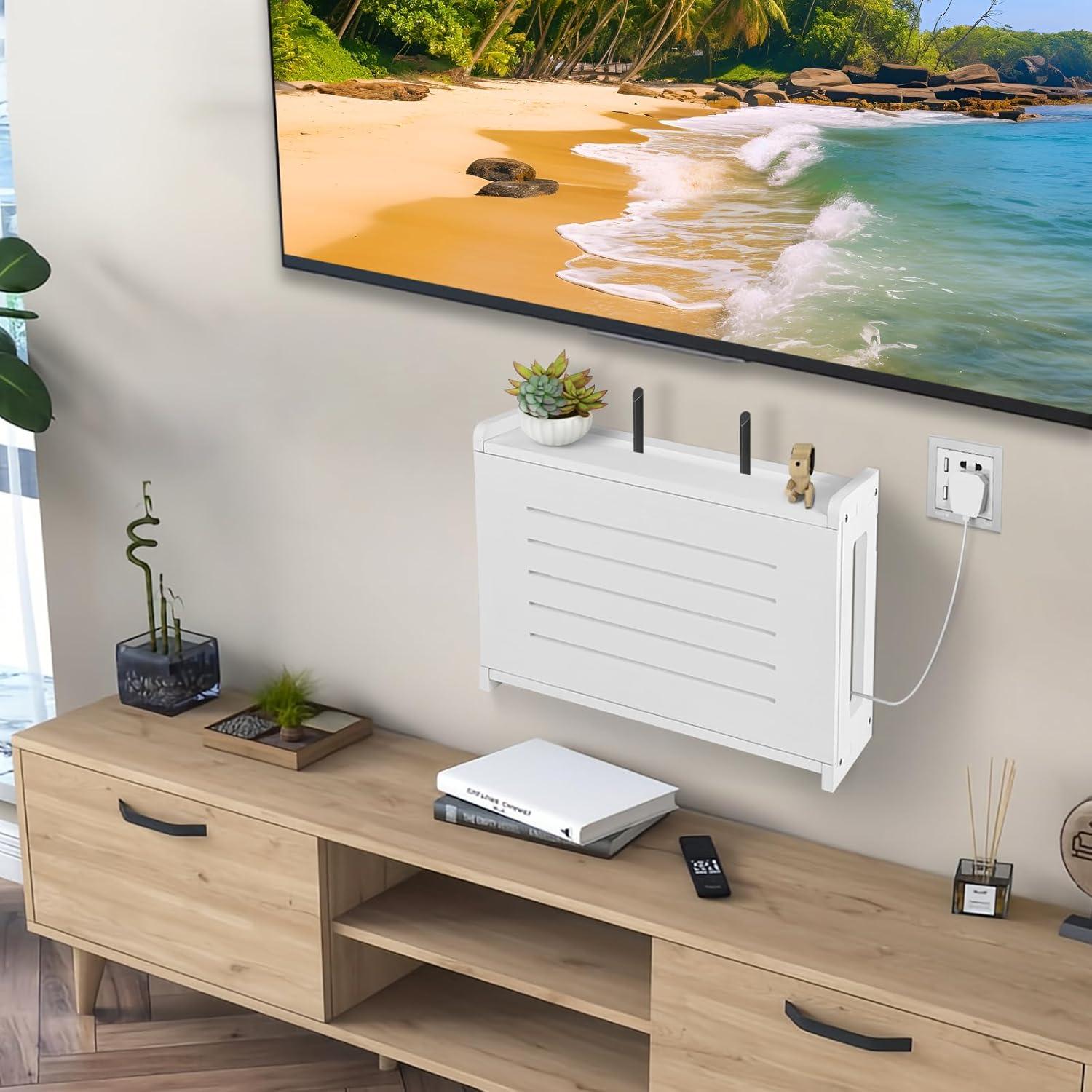 Estante de Pared para Router WiFi BEARUT 13.7x37.8x24.9 cm