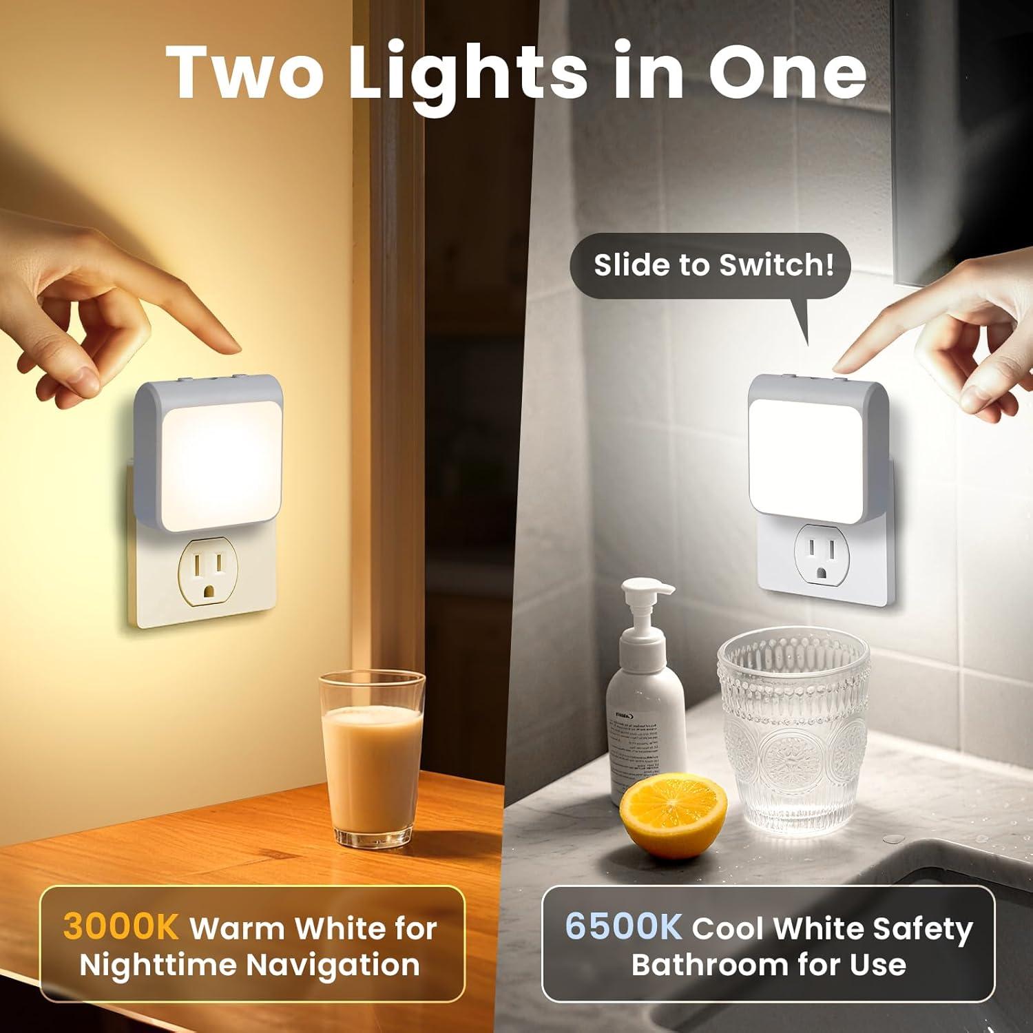 Paquete de 6 luces nocturnas LED IINVGOOD regulables 30-60lm