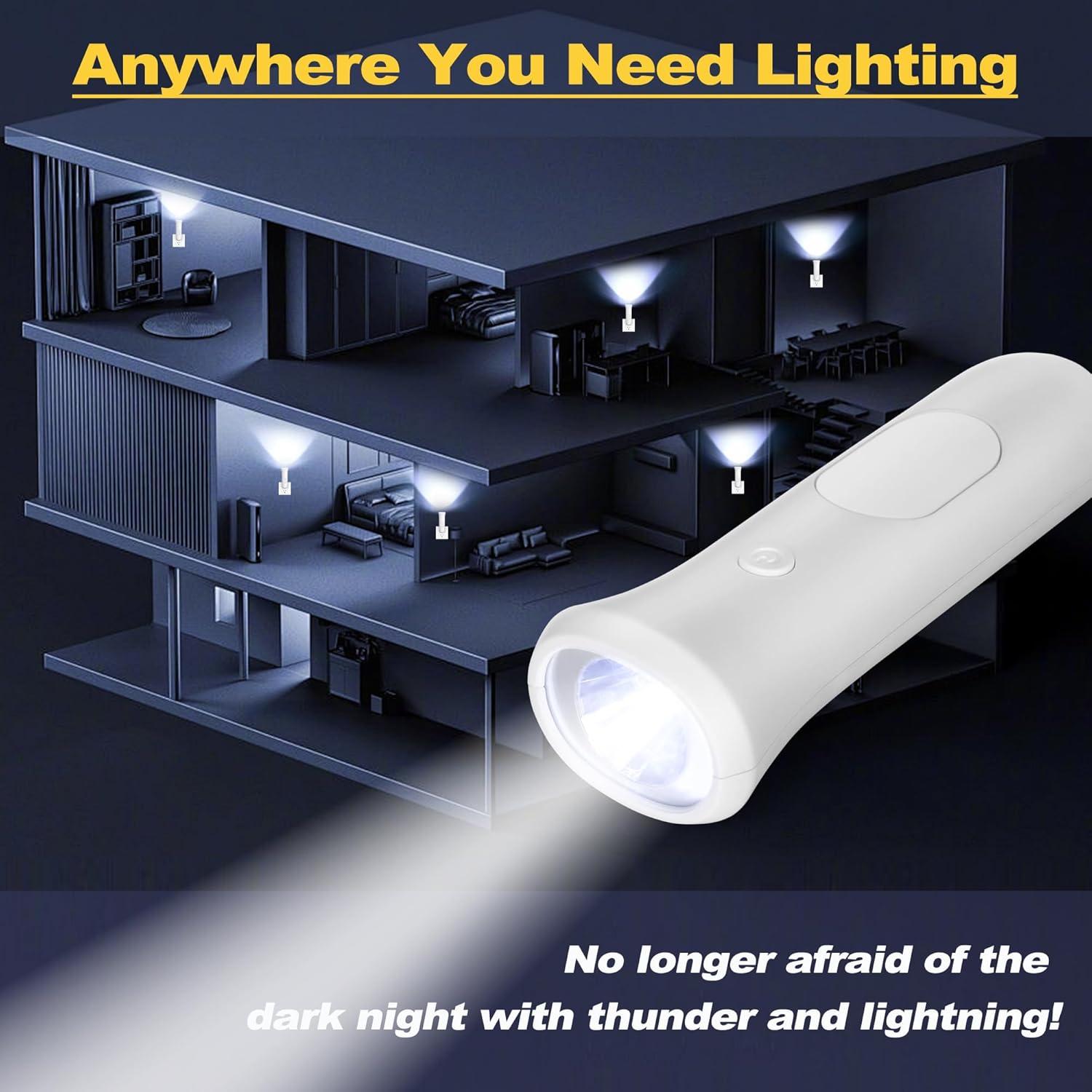 Luces de Emergencia 4 en 1 ROSSEX LED-03 Recargables 3 Pcs