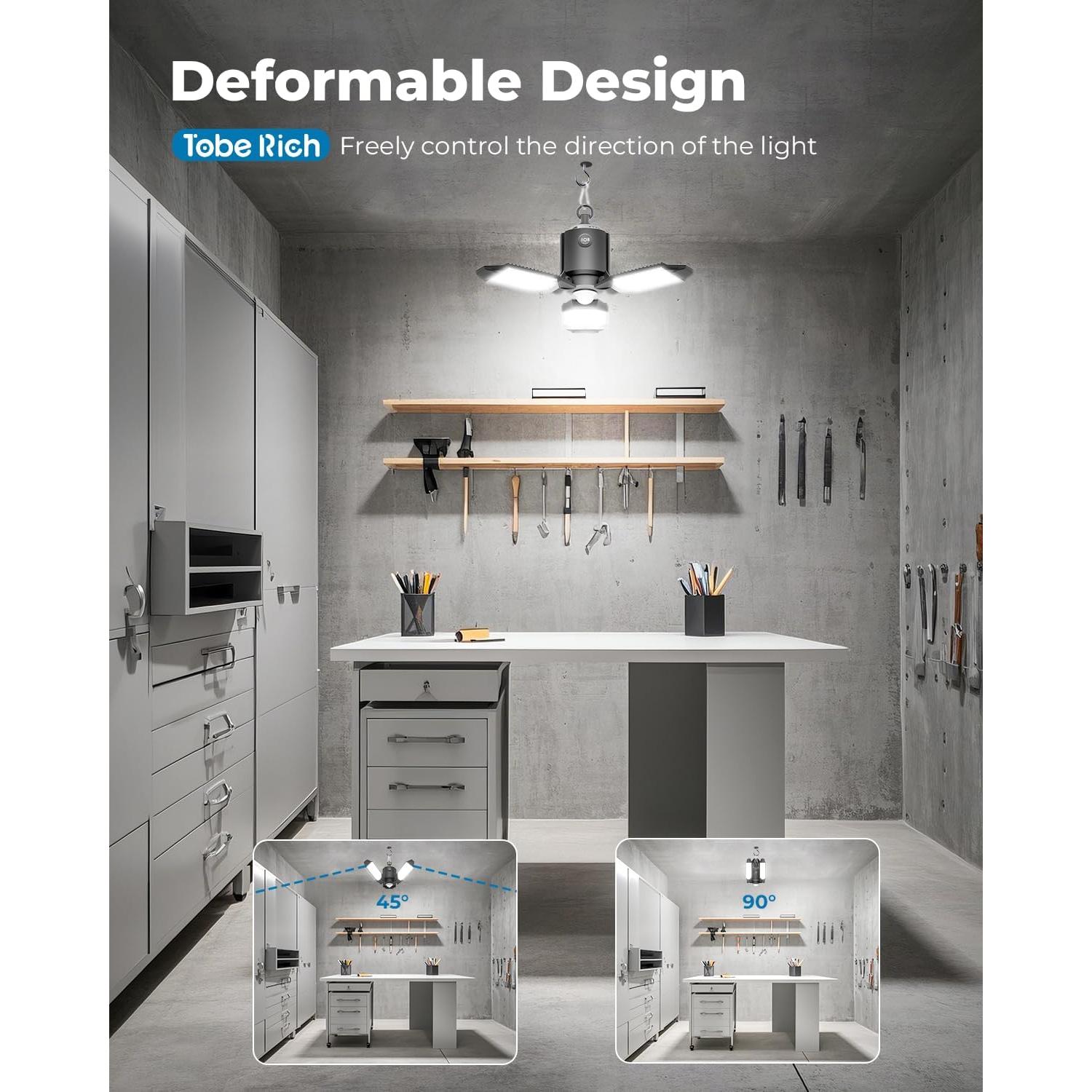 Sensor de Movimiento LED Toberich 8000LM 3 Modos 6500K