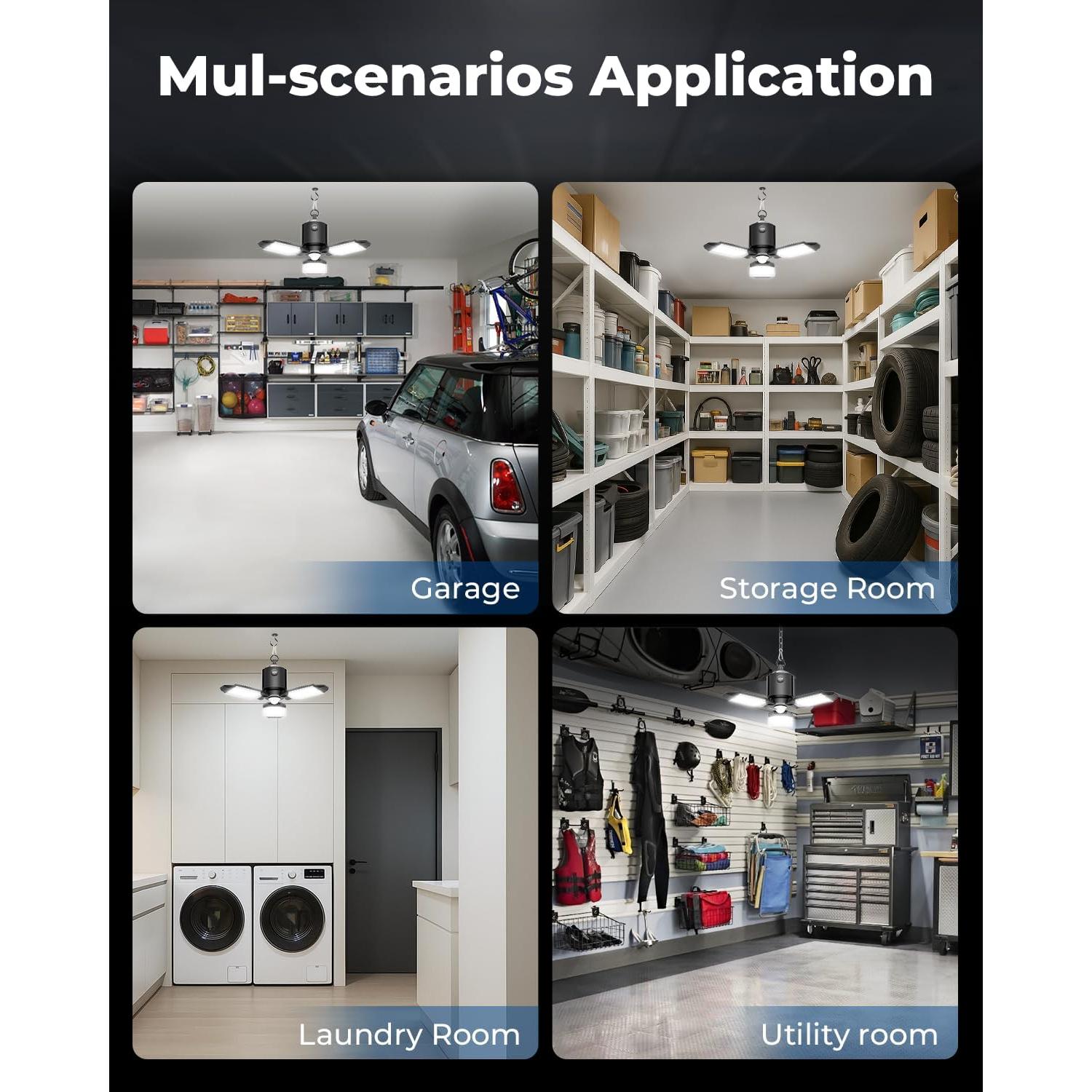 Sensor de Movimiento LED Toberich 8000LM 3 Modos 6500K