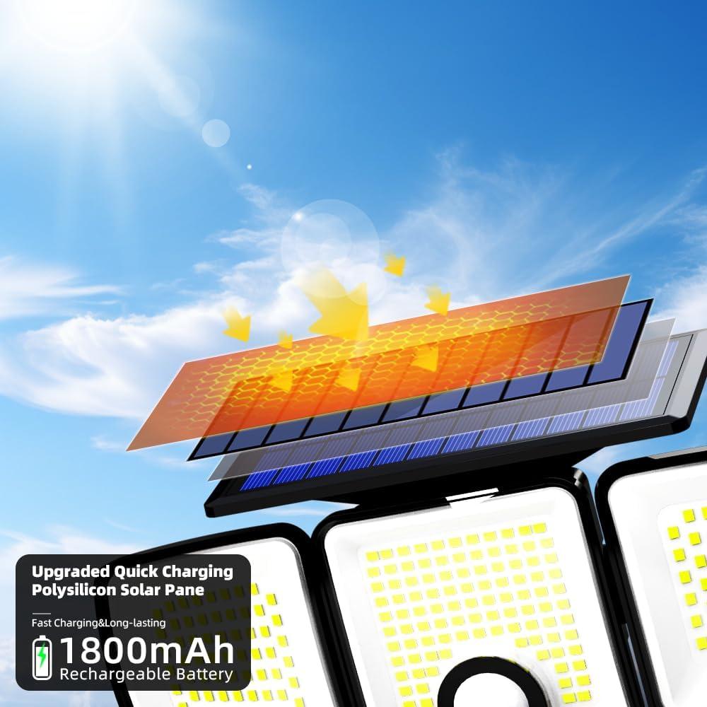 Luces Solares LED LUCISPIRA con Sensor de Movimiento 760LM