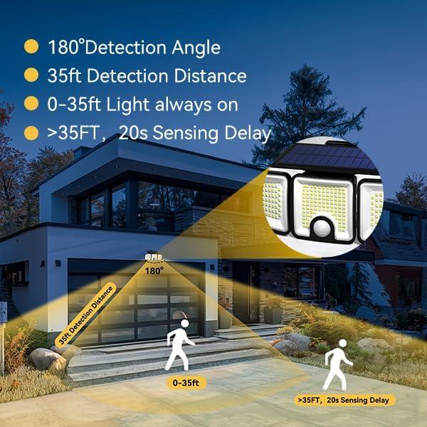 Luces Solares LED LUCISPIRA con Sensor de Movimiento 760LM
