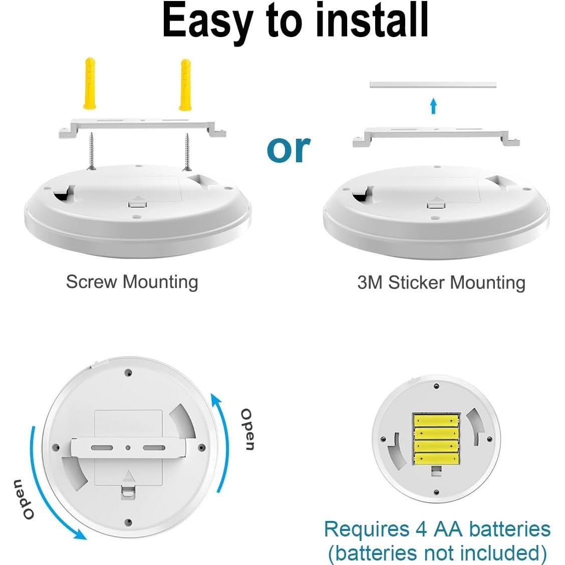 Luz de Techo LED con Sensor de Movimiento APCENS 16 cm