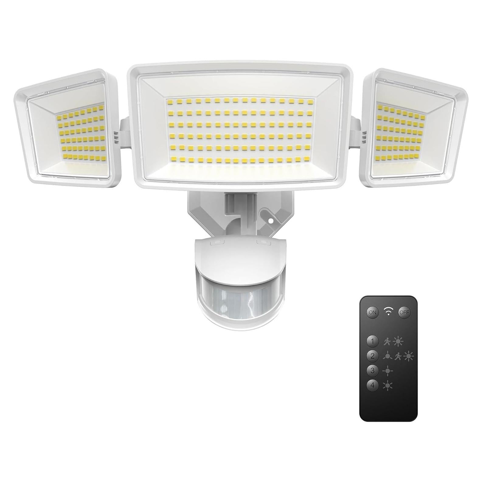TECKNET Luz de Inundación Exterior con Sensor de Movimiento 150LEDs 4200LM