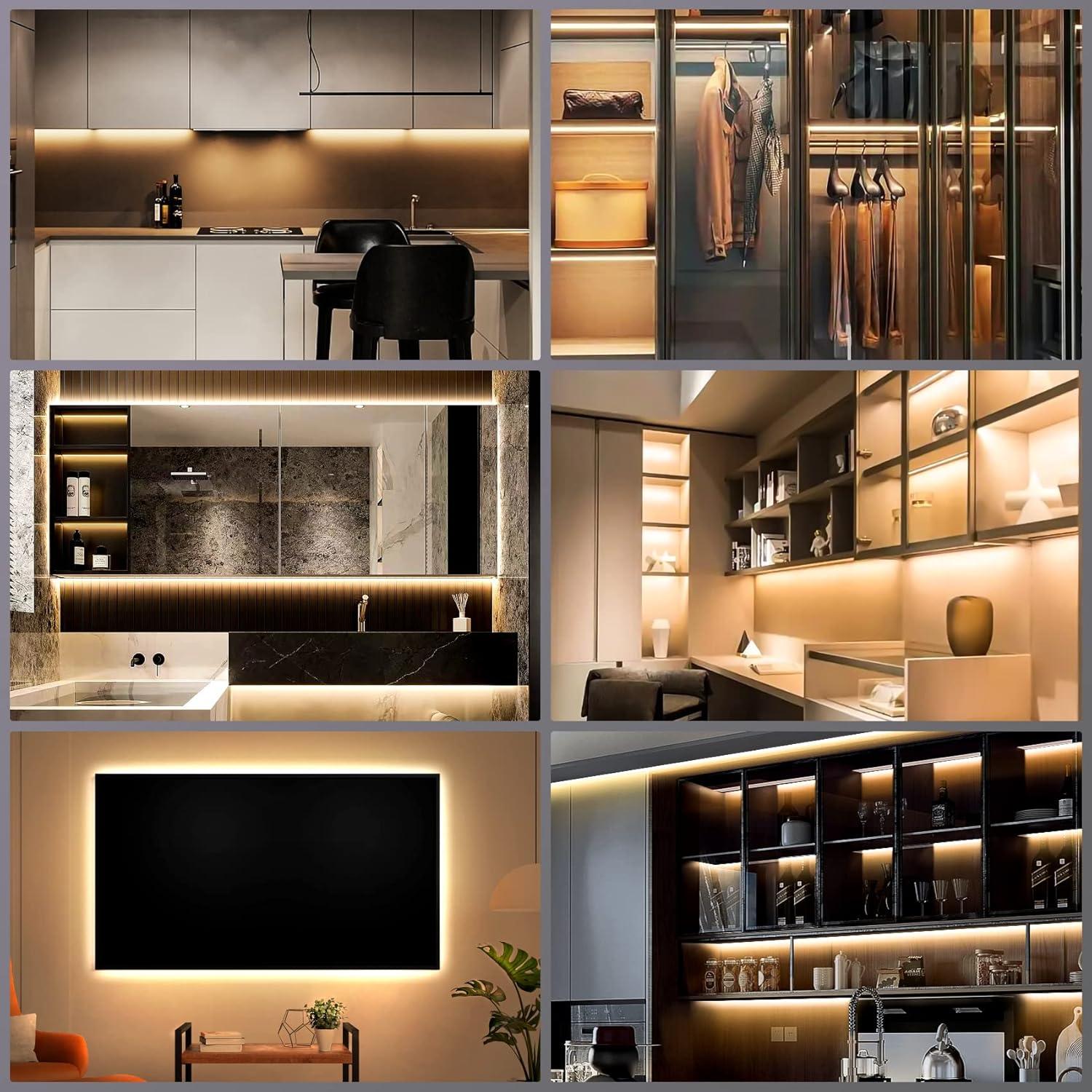 Tira LED con Sensor de Movimiento HOUHUI 5m Doble Luz Interior