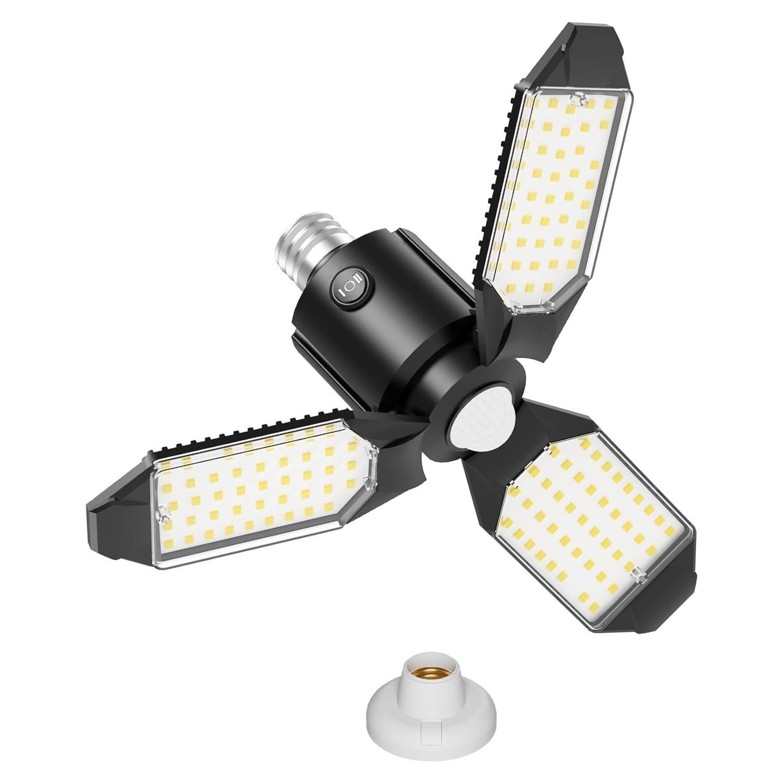 Luz de Garaje LED Kryoza 80W 8000LM con Sensor de Movimiento