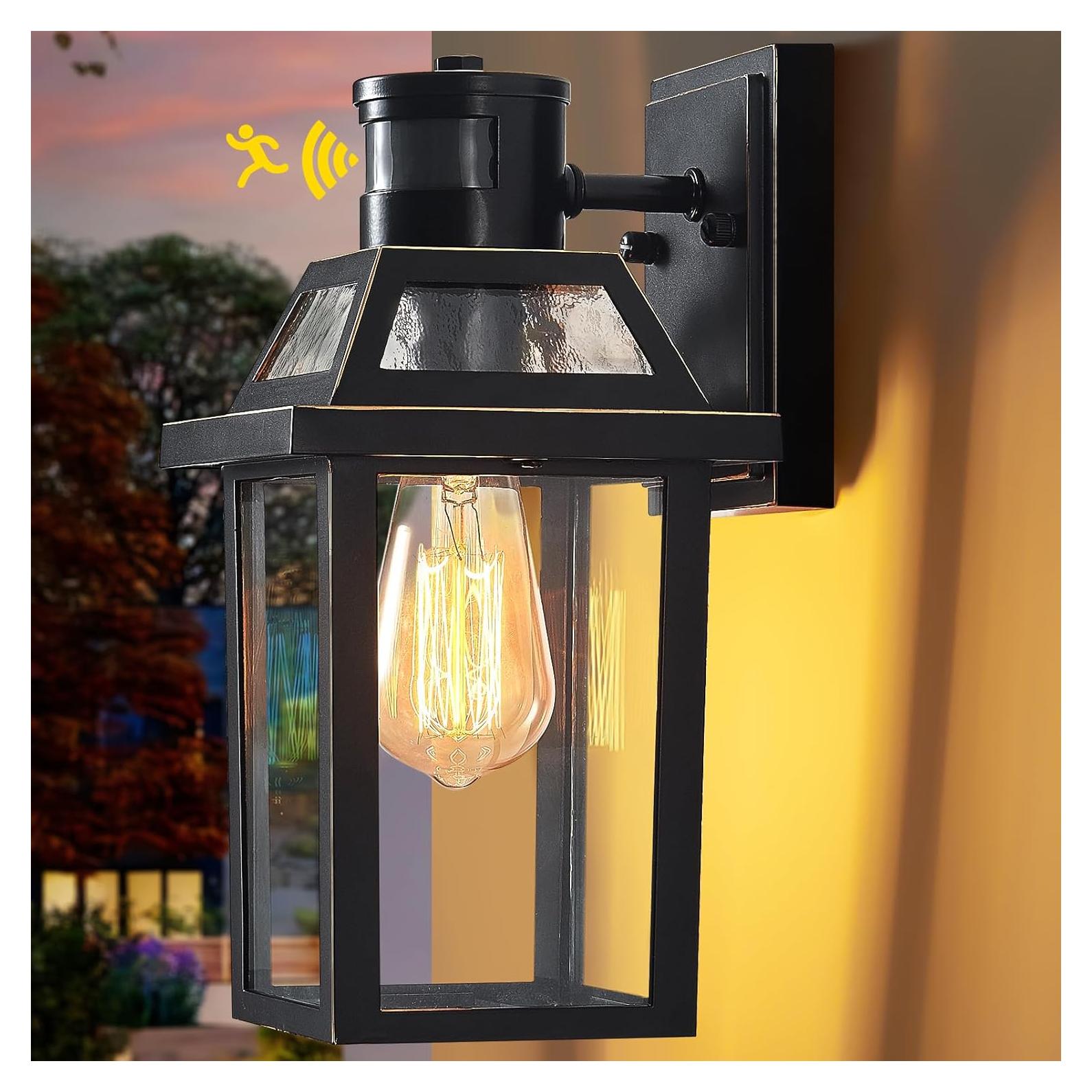 Luz de Porche Exterior YISURO con Sensor de Movimiento 3 Modos