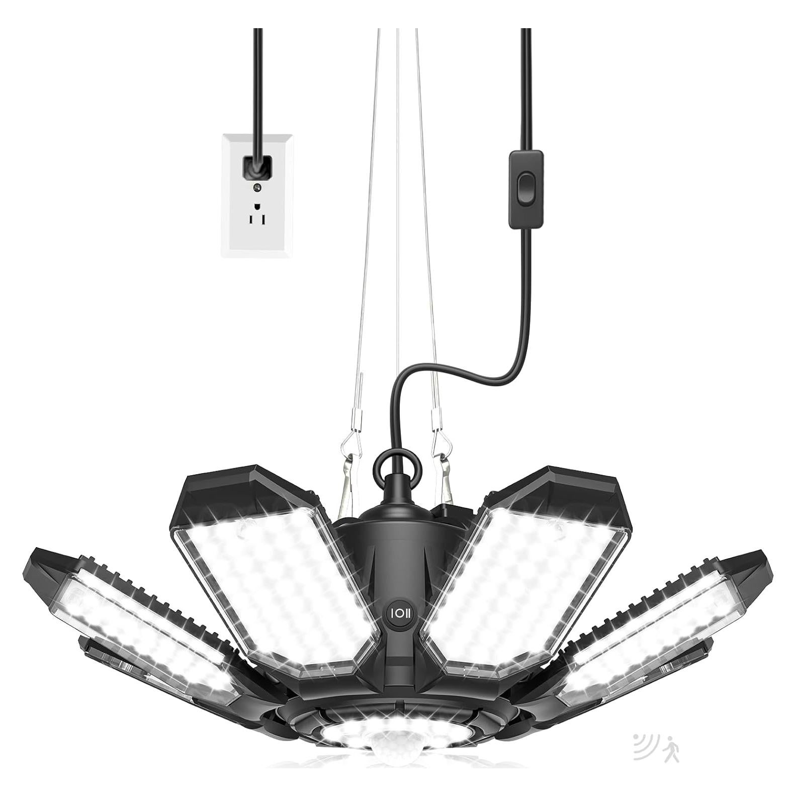 Sensor de Movimiento RUNBARRY 25000LM Luz de Garaje LED 6500K