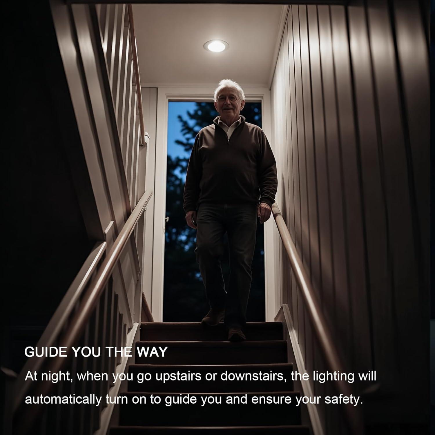 Bombilla LED A19 BQHY 13W 5500K con Sensor de Movimiento - Paquete de 3