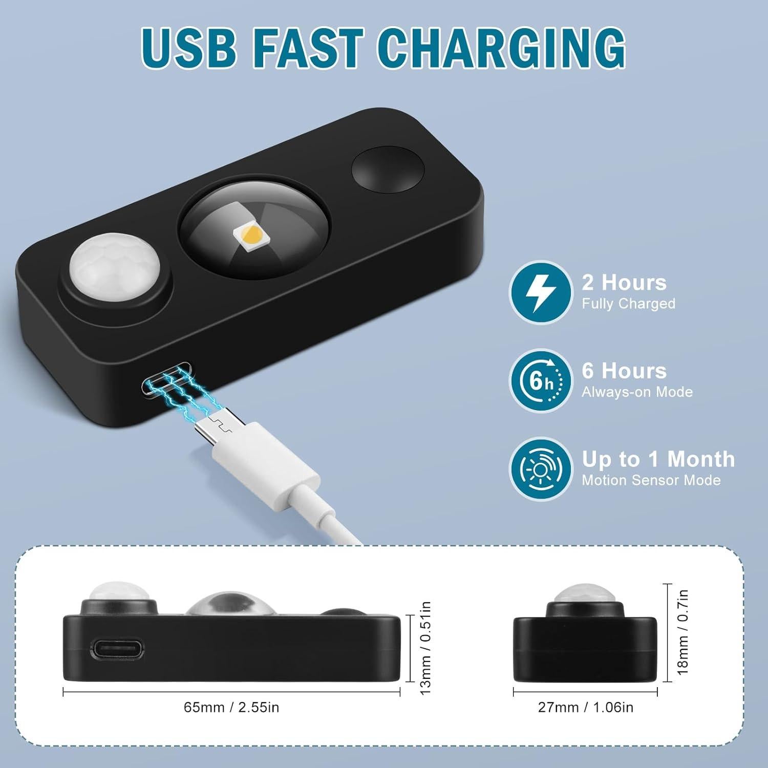 Luz Nocturna LED con Sensor de Movimiento LEDLampsWorld 4 Pzas