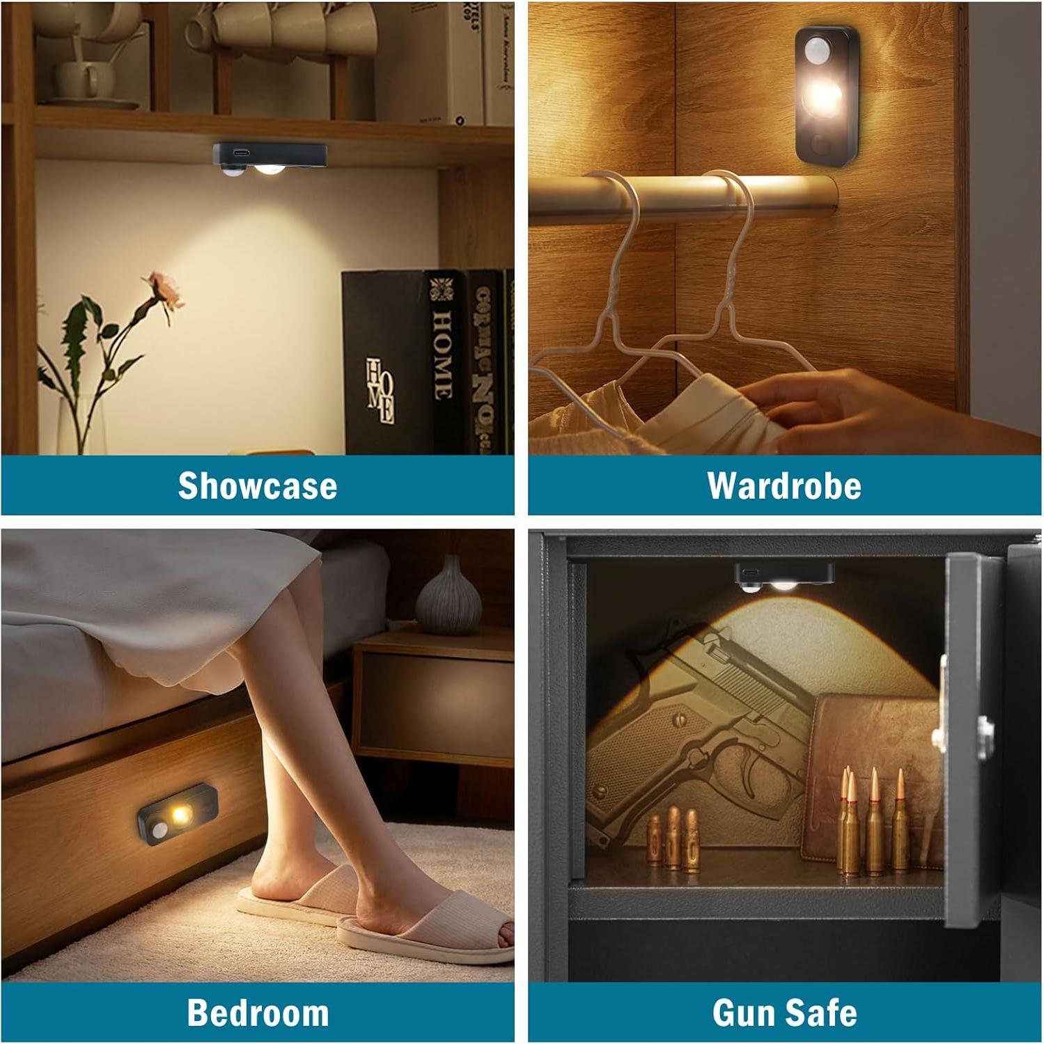 Luz Nocturna LED con Sensor de Movimiento LEDLampsWorld 4 Pzas