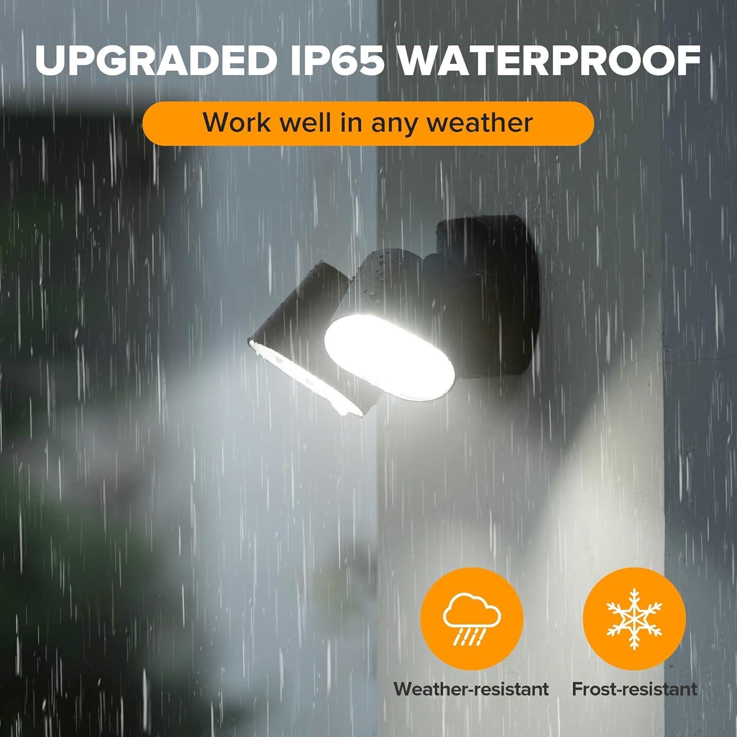 Focos LED exteriores LUTEC 35W 4000LM con 2 sensores IP65