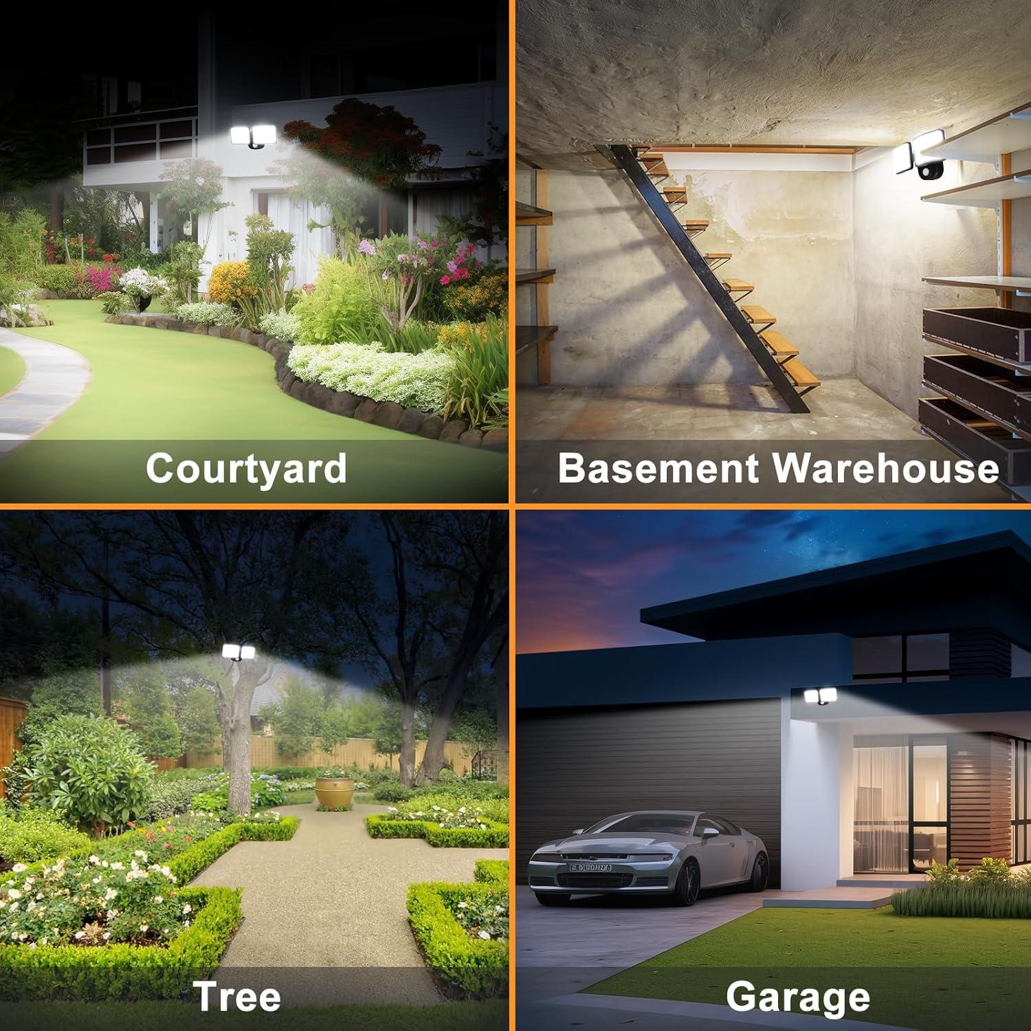 Luz de Movimiento Recargable YTKIH 2500LM/4000LM Inalámbrica