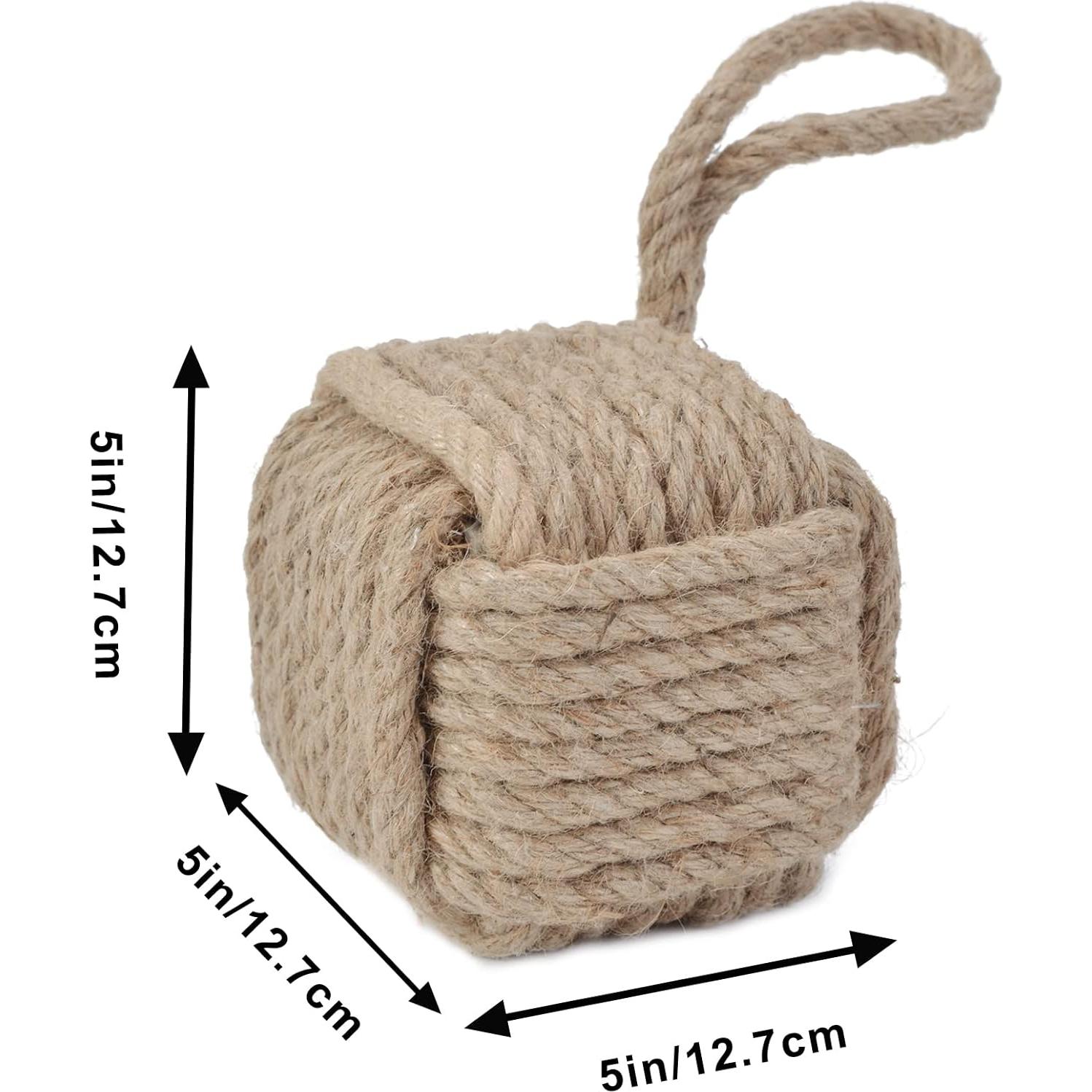 Detenedor de Puerta Marwood Nudo de Yute 12.7 cm Cuadrado