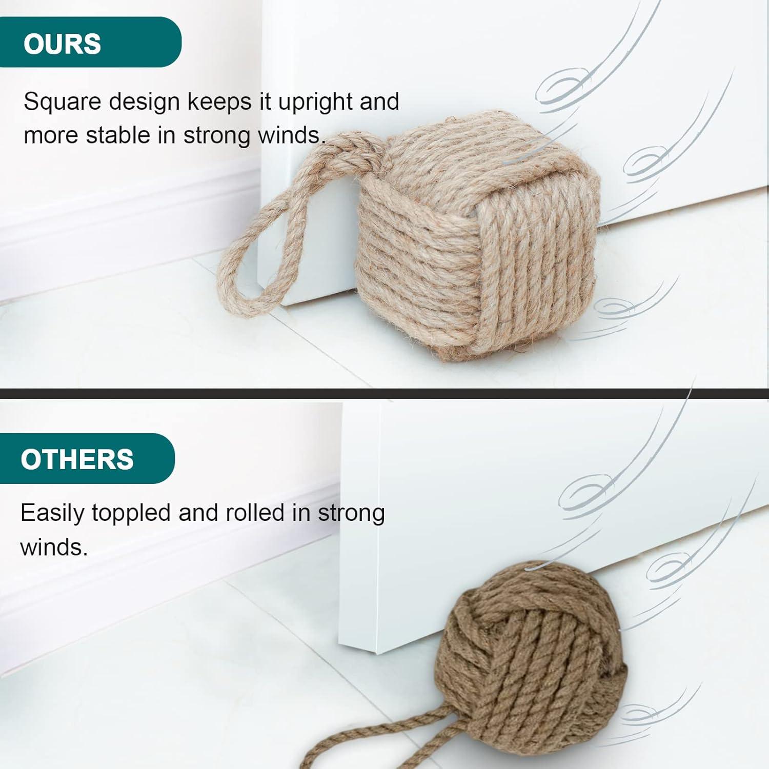 Detenedor de Puerta Marwood Nudo de Yute 12.7 cm Cuadrado