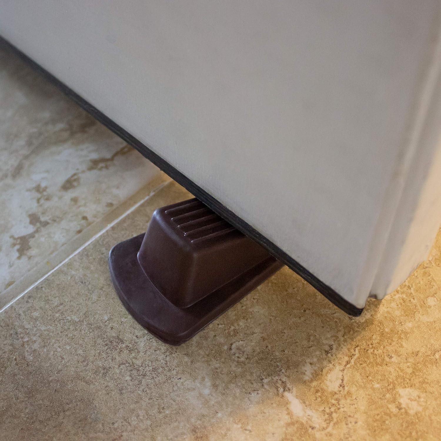 Tope de puerta de goma S&T INC. alta resistencia 4 piezas