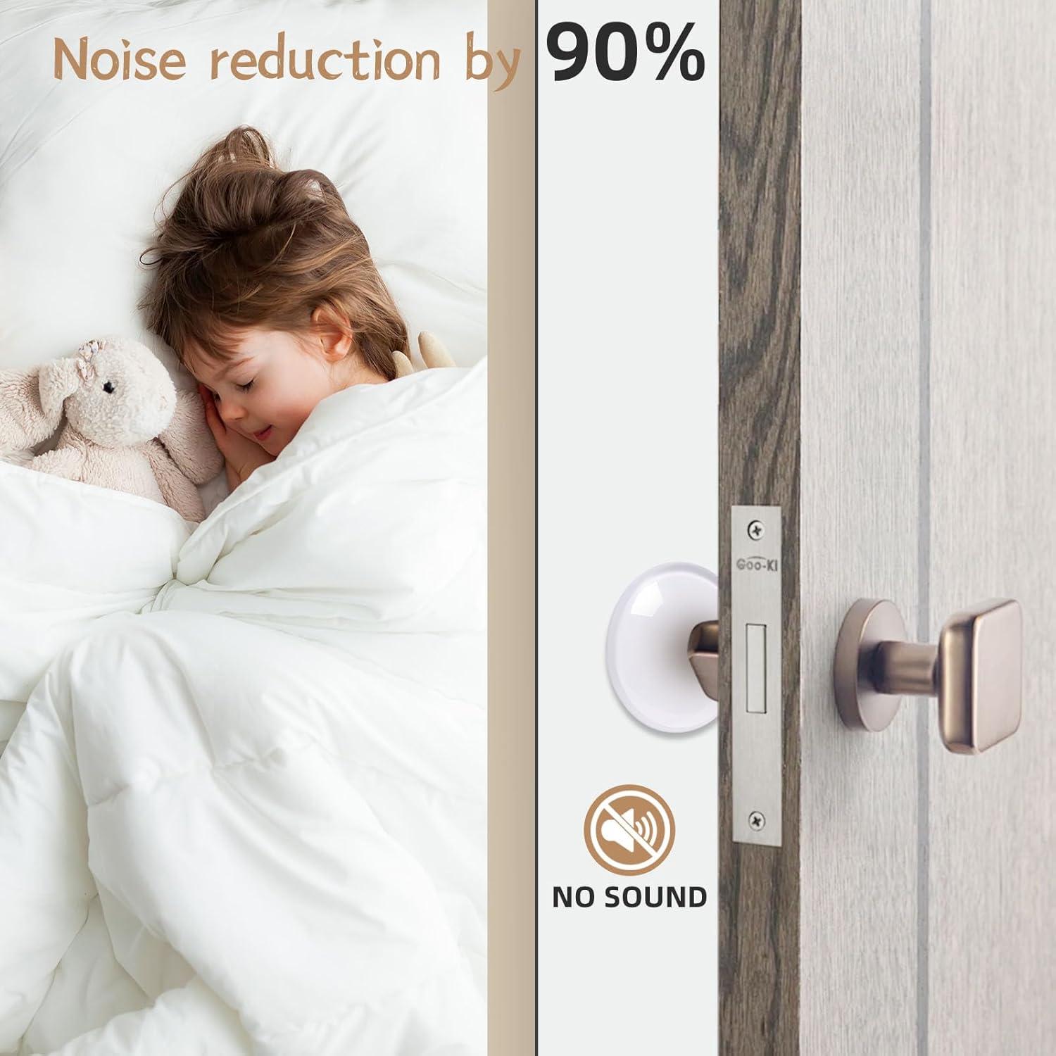 Topes de Puerta de Silicona Horsmiyala, 6 Piezas Transparentes