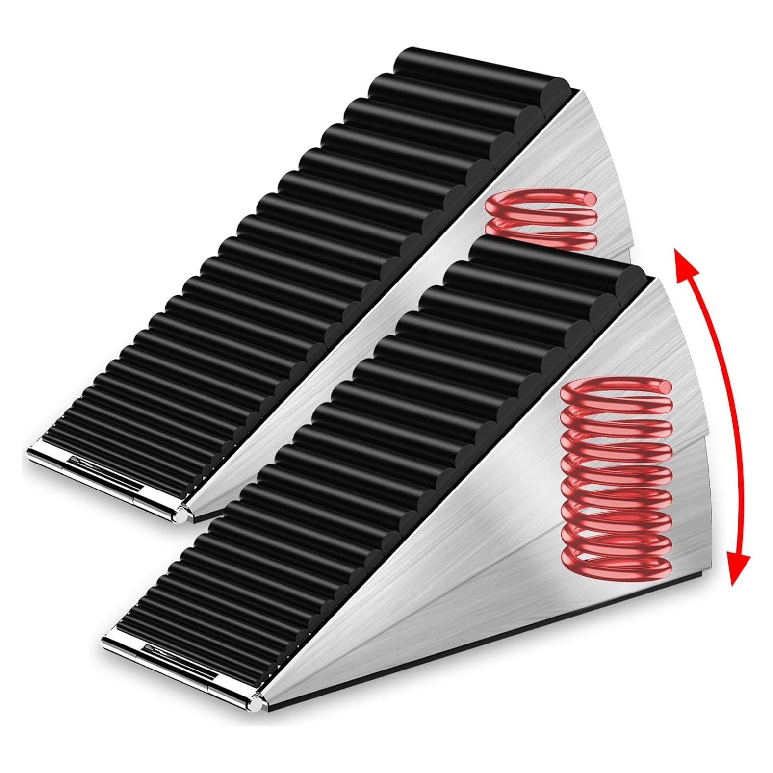 2 Cuñas de Puerta de Metal Mzsyxxm Antideslizantes 76 mm