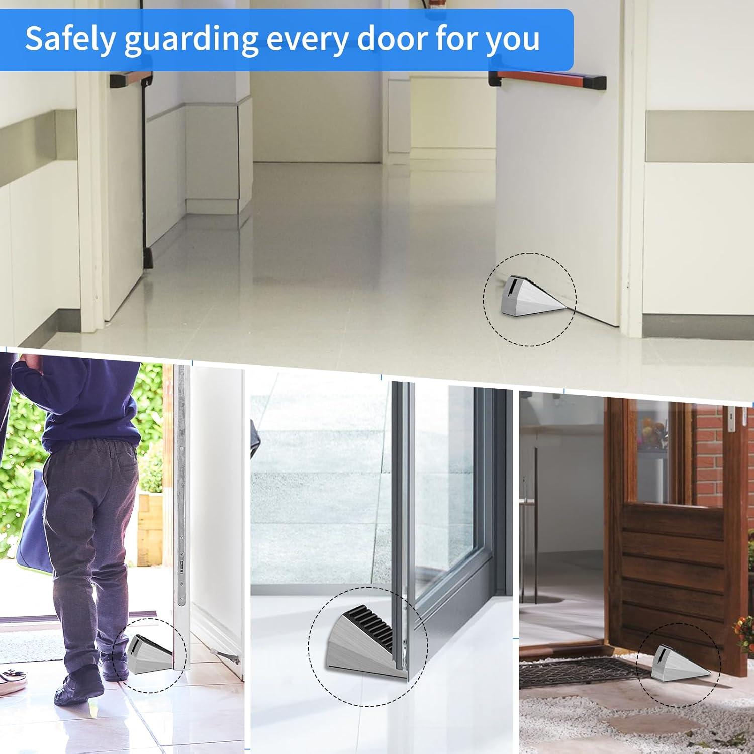 2 Cuñas de Puerta de Metal Mzsyxxm Antideslizantes 76 mm