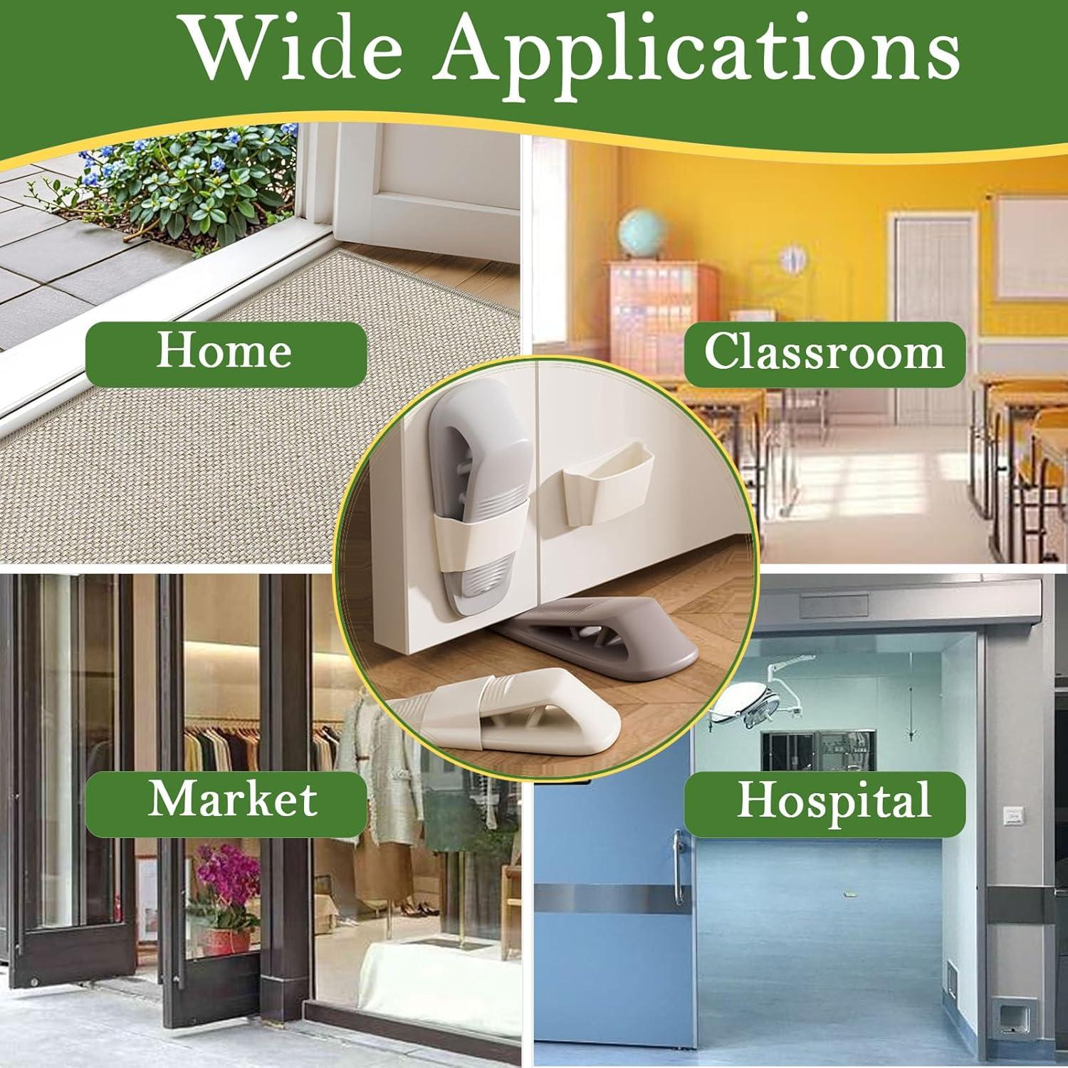 Tapones de Goma Fursafe&Q para Puertas - 2 Paquete Blanco