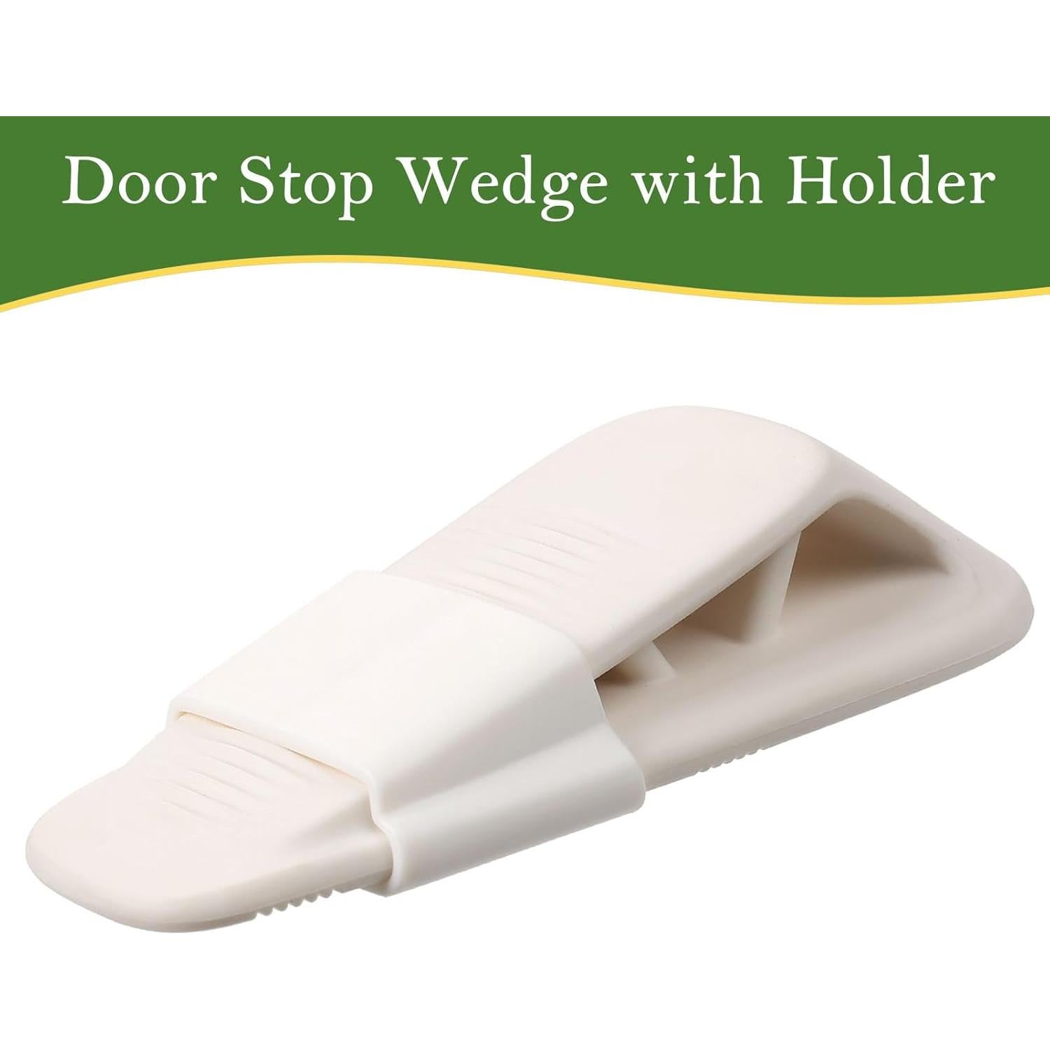 Tapones de Goma Fursafe&Q para Puertas - 2 Paquete Blanco