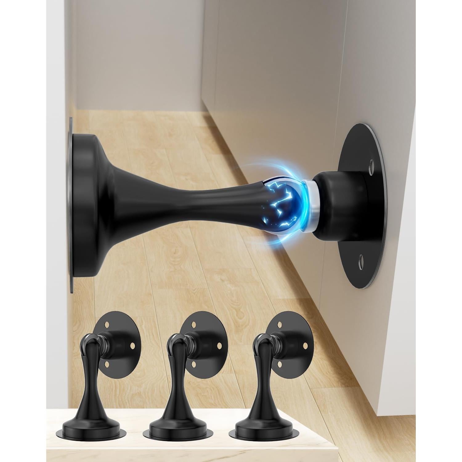 Topes de puerta magnéticos CRANACH - 3 Paquetes Acero Inoxidable